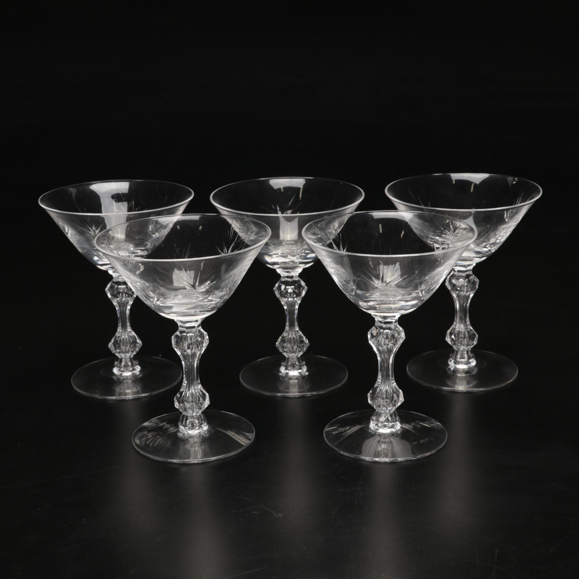 Reed & Barton Sterling "Francis I" Teaspoons With Double Facet-Bead Stem Crystal