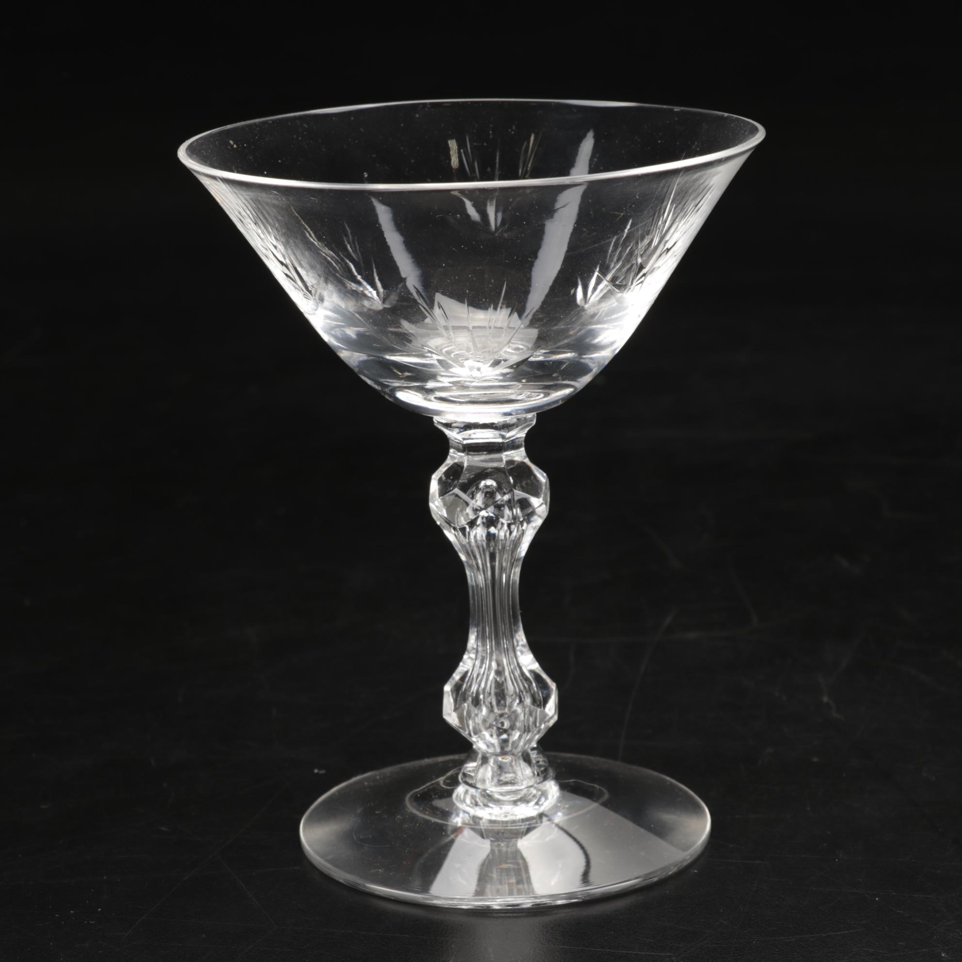 Reed & Barton Sterling "Francis I" Teaspoons With Double Facet-Bead Stem Crystal