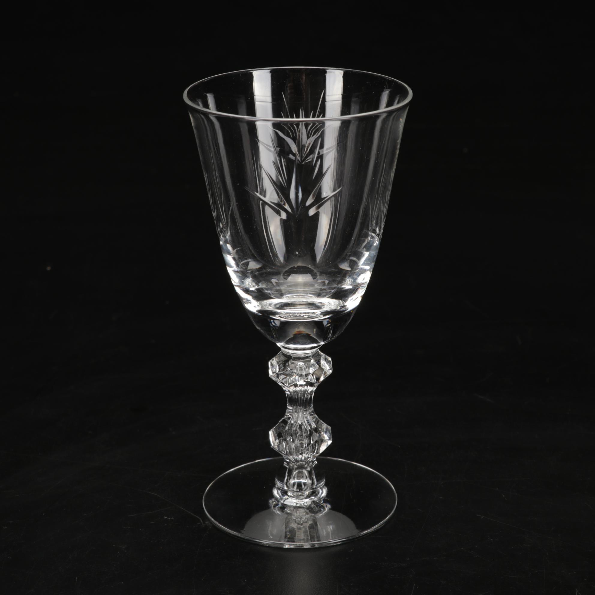 Reed & Barton Sterling "Francis I" Teaspoons With Double Facet-Bead Stem Crystal