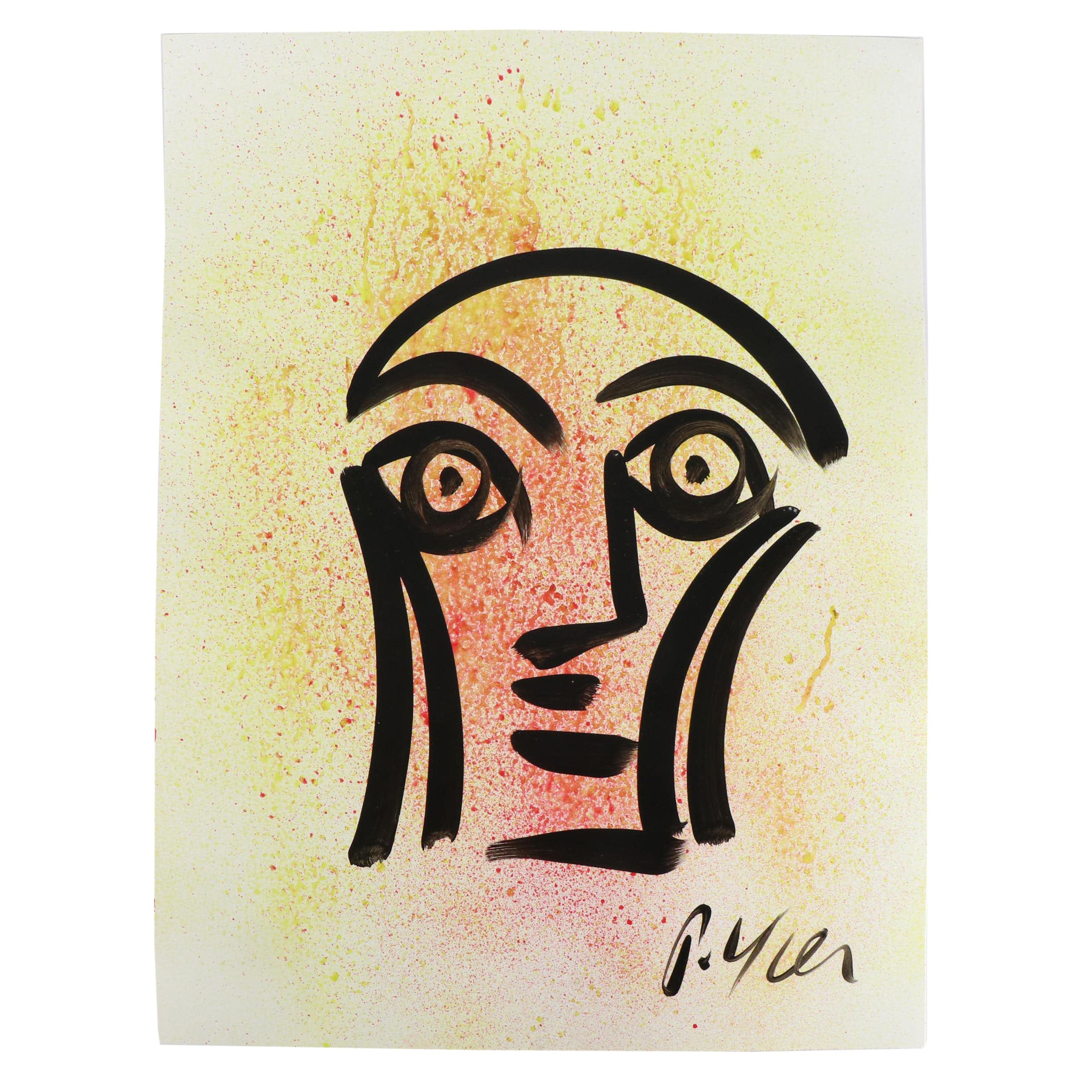 Peter Keil Abstract Acrylic Portrait