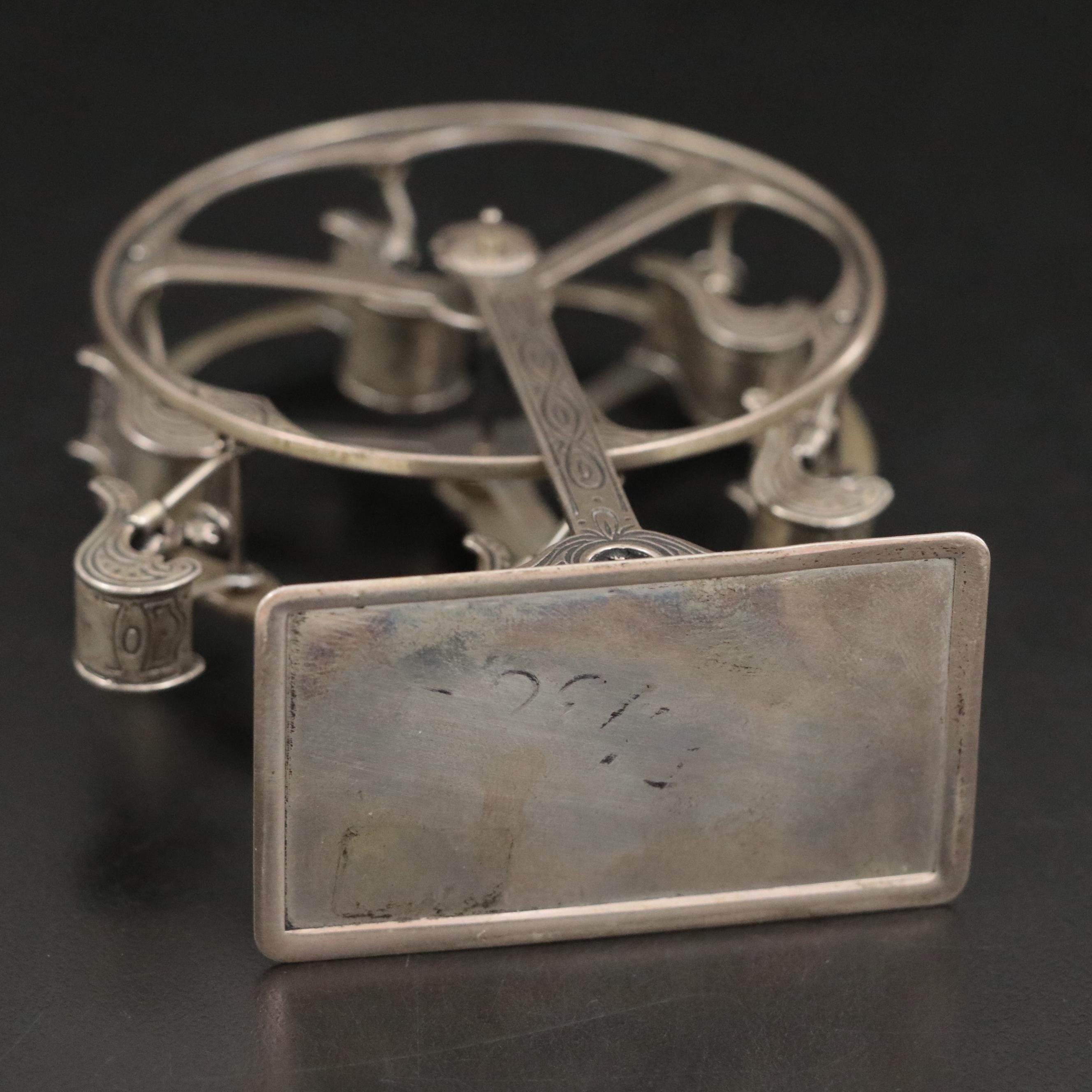 Dutch 833 Silver Miniature Ferris Wheel