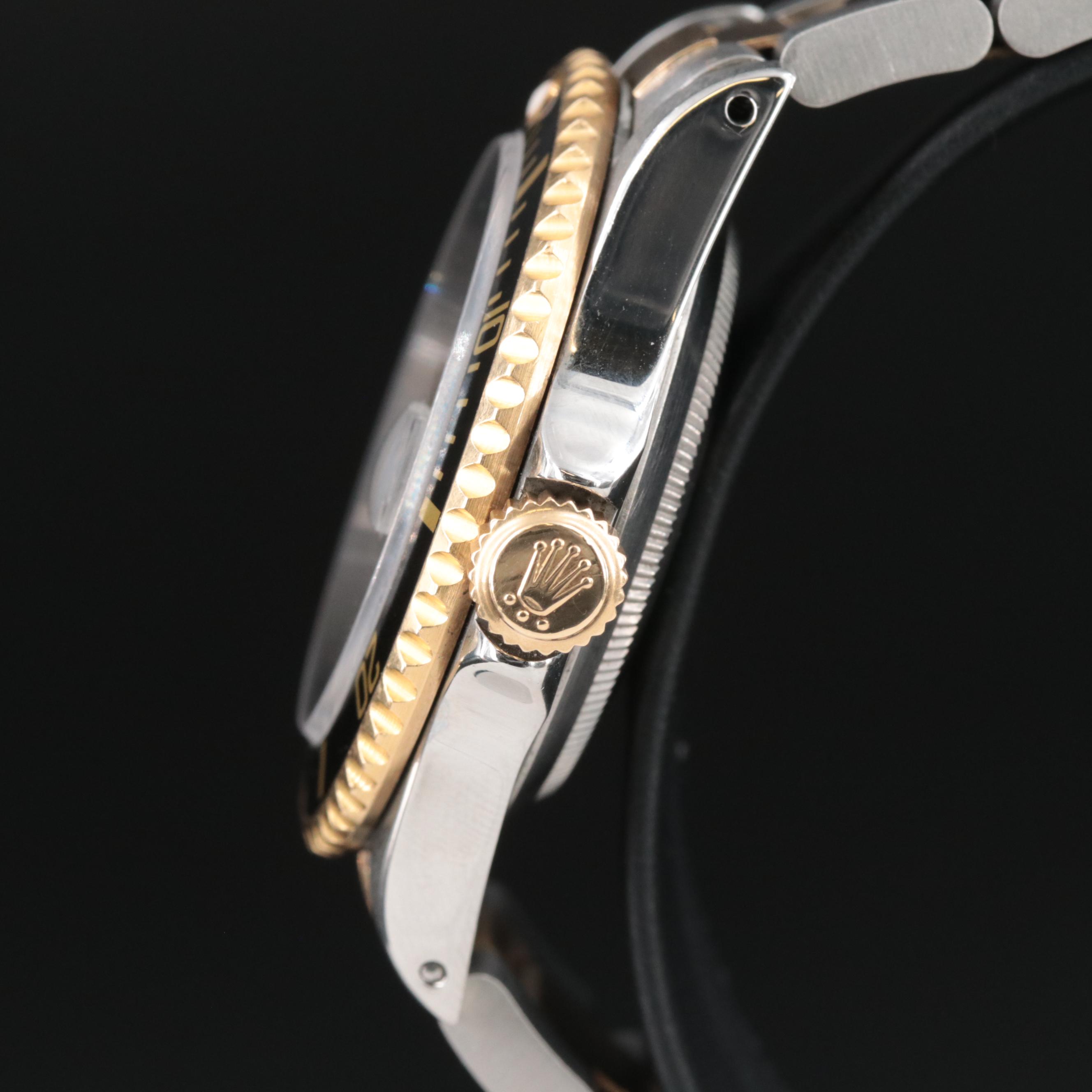 1991 Rolex Submariner Black Dial Yellow Rolesor Watch