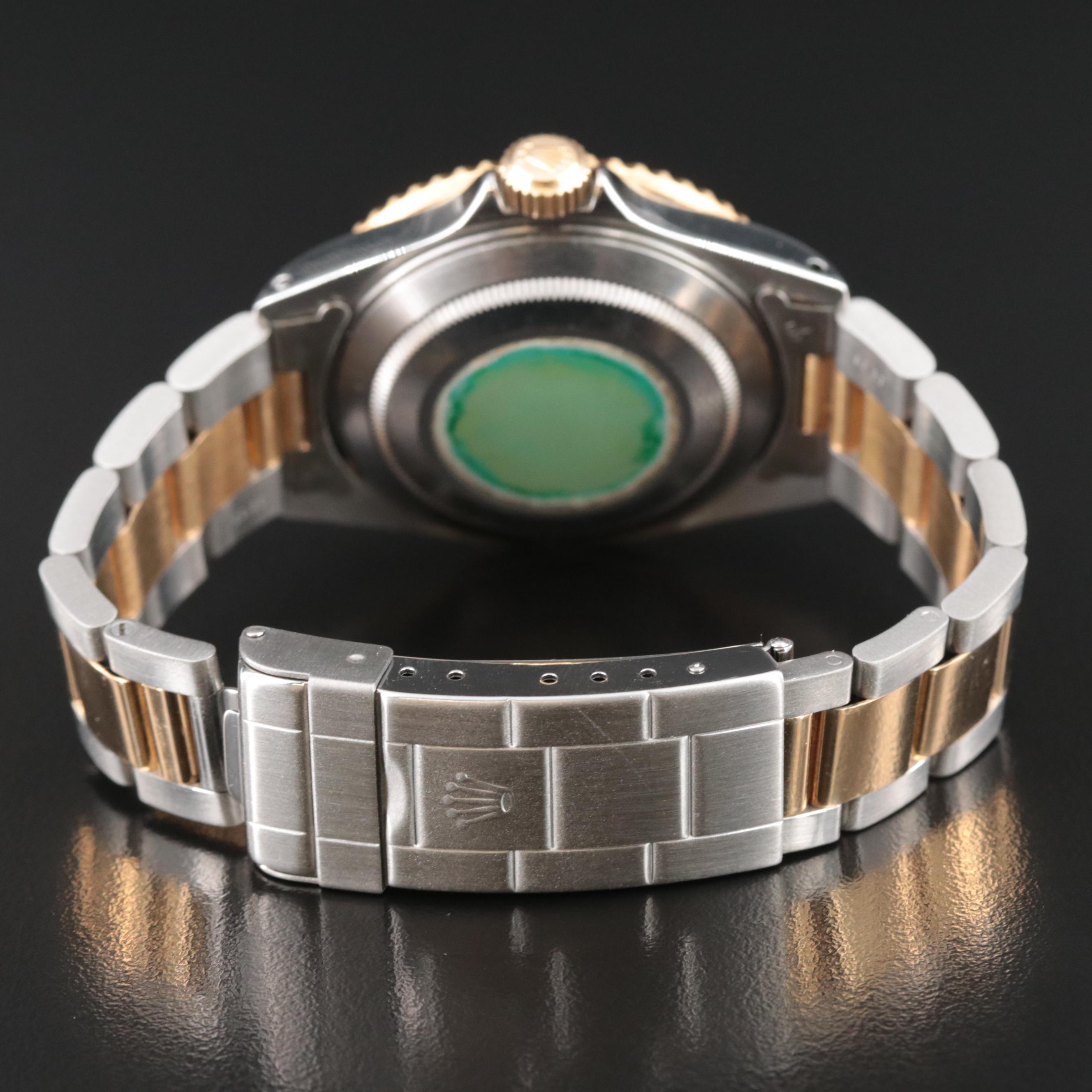 1991 Rolex Submariner Black Dial Yellow Rolesor Watch