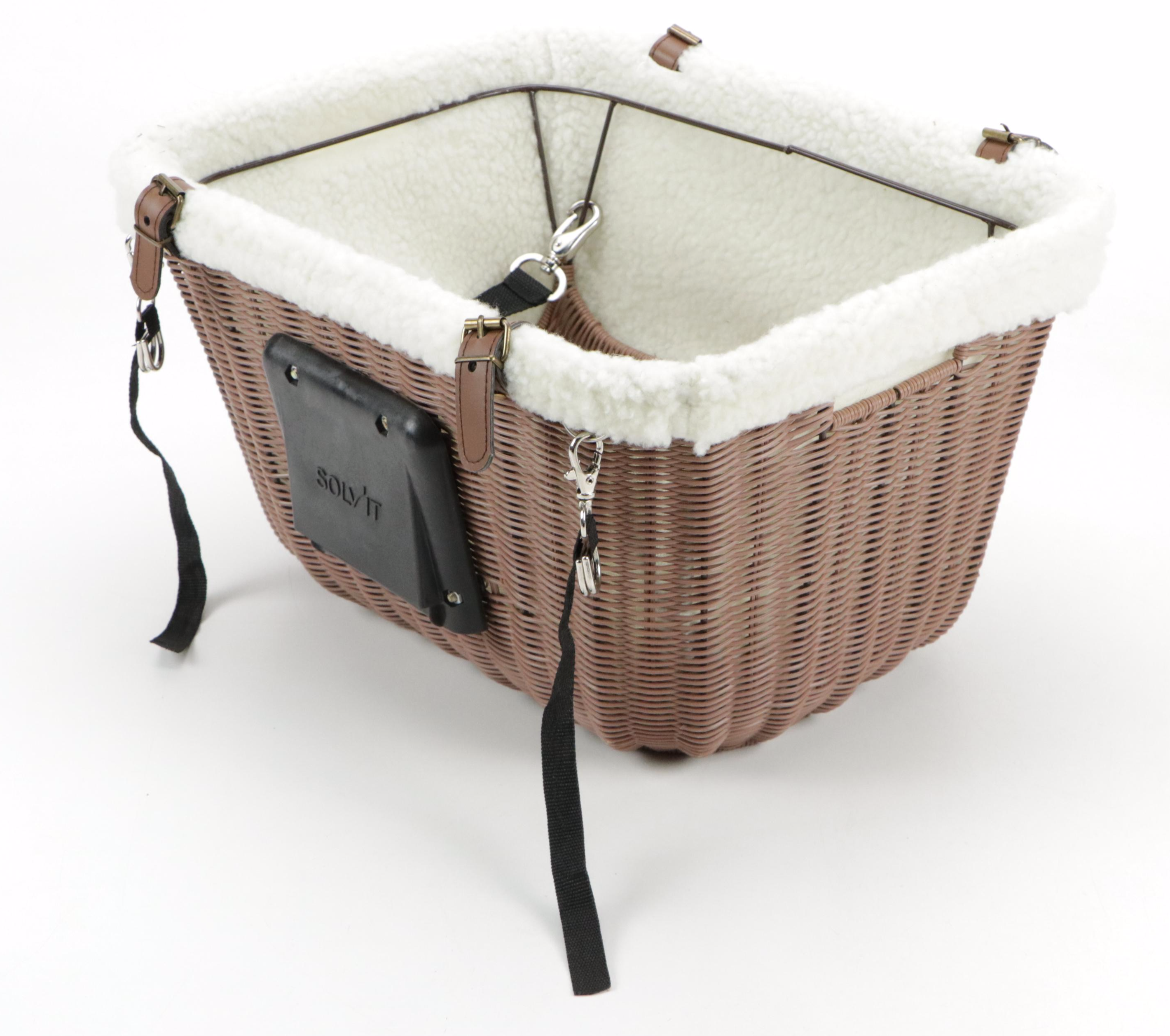 Schwinn Bicycle Helmets with Faux Sherpa Lined Bike Basket