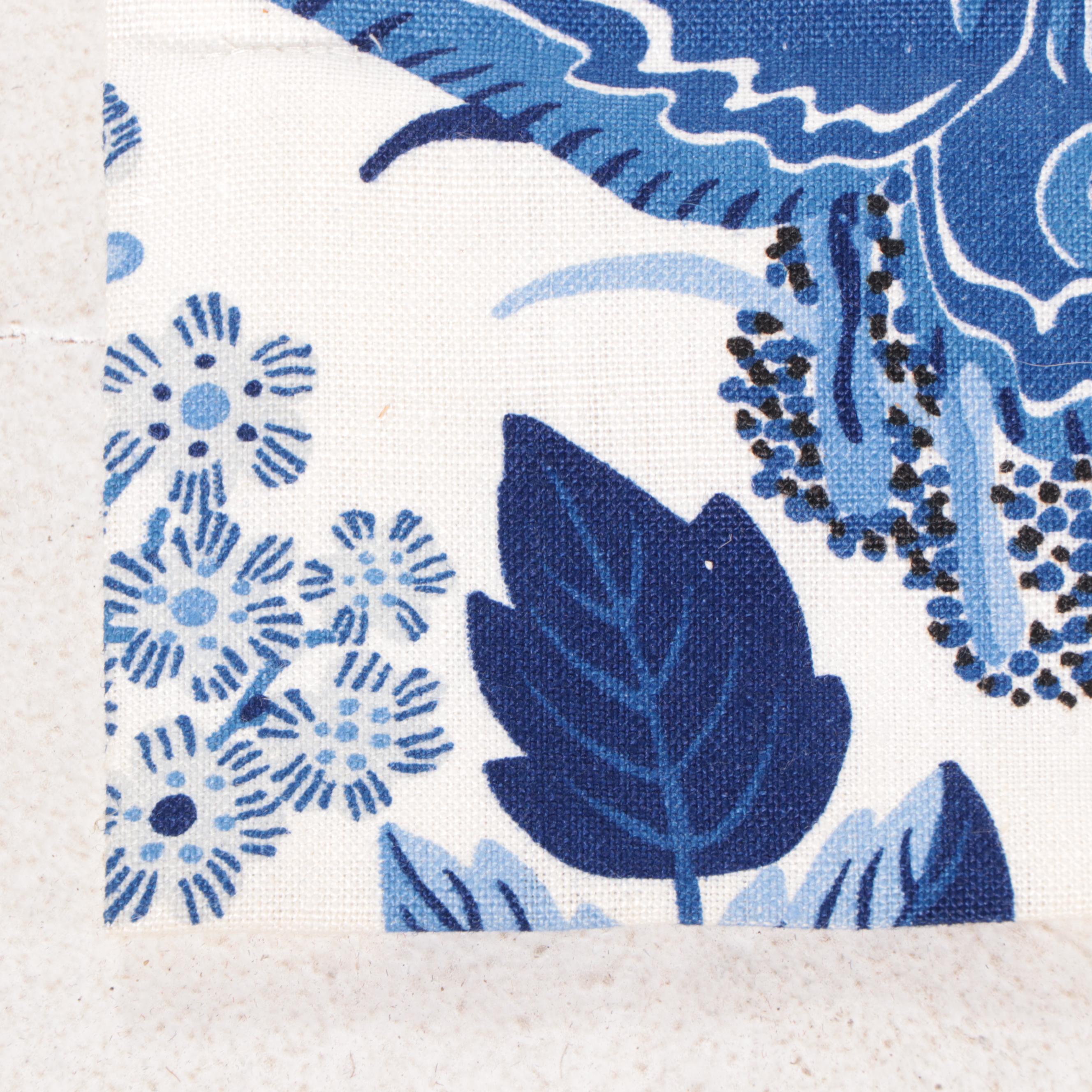 Schumacher Castanet Embroidered and Exotic Butterfly Custom Roman Blinds