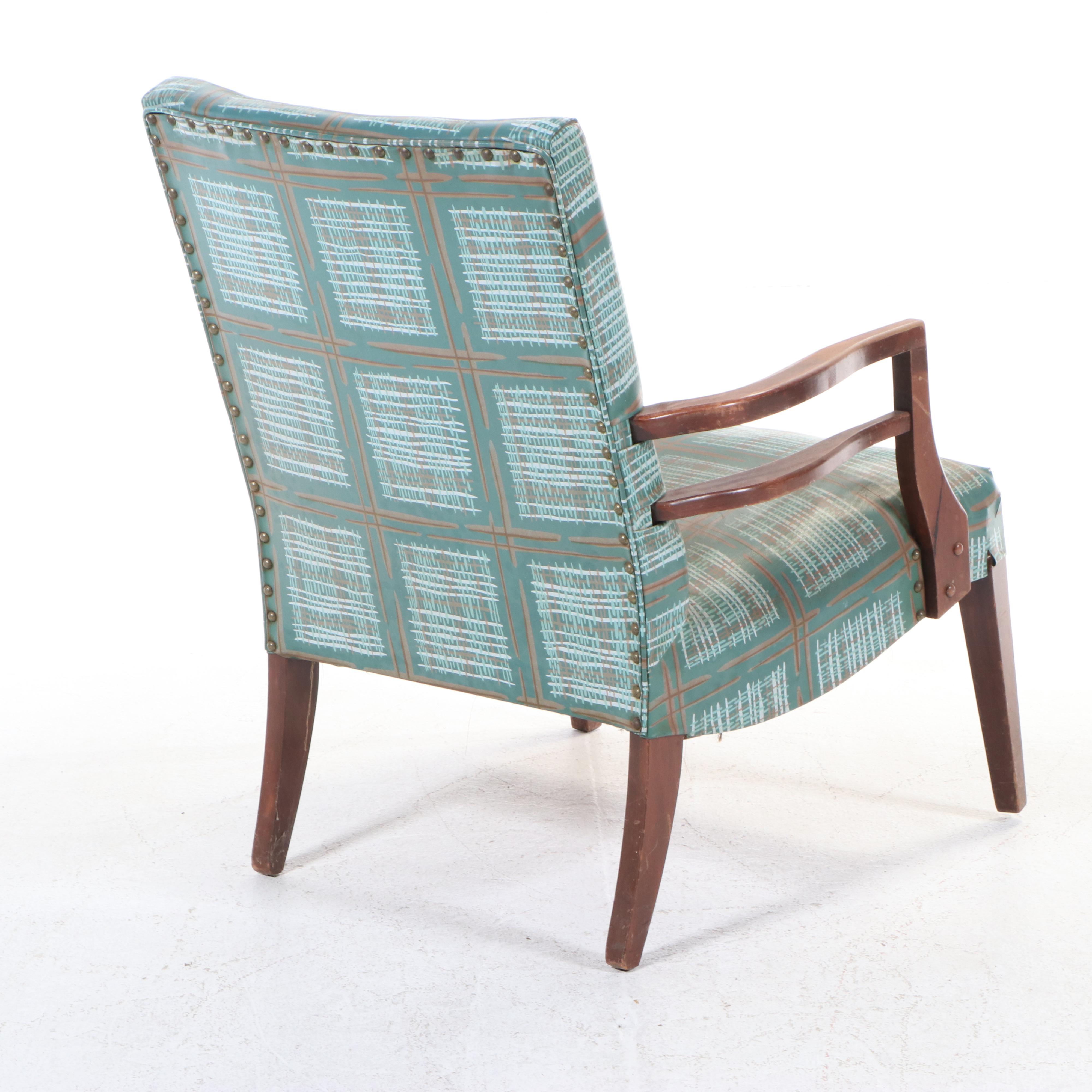 Paoli Chair Co. Mid Century Modern Maple Lounge Chair Plus Arts and Crafts Stand