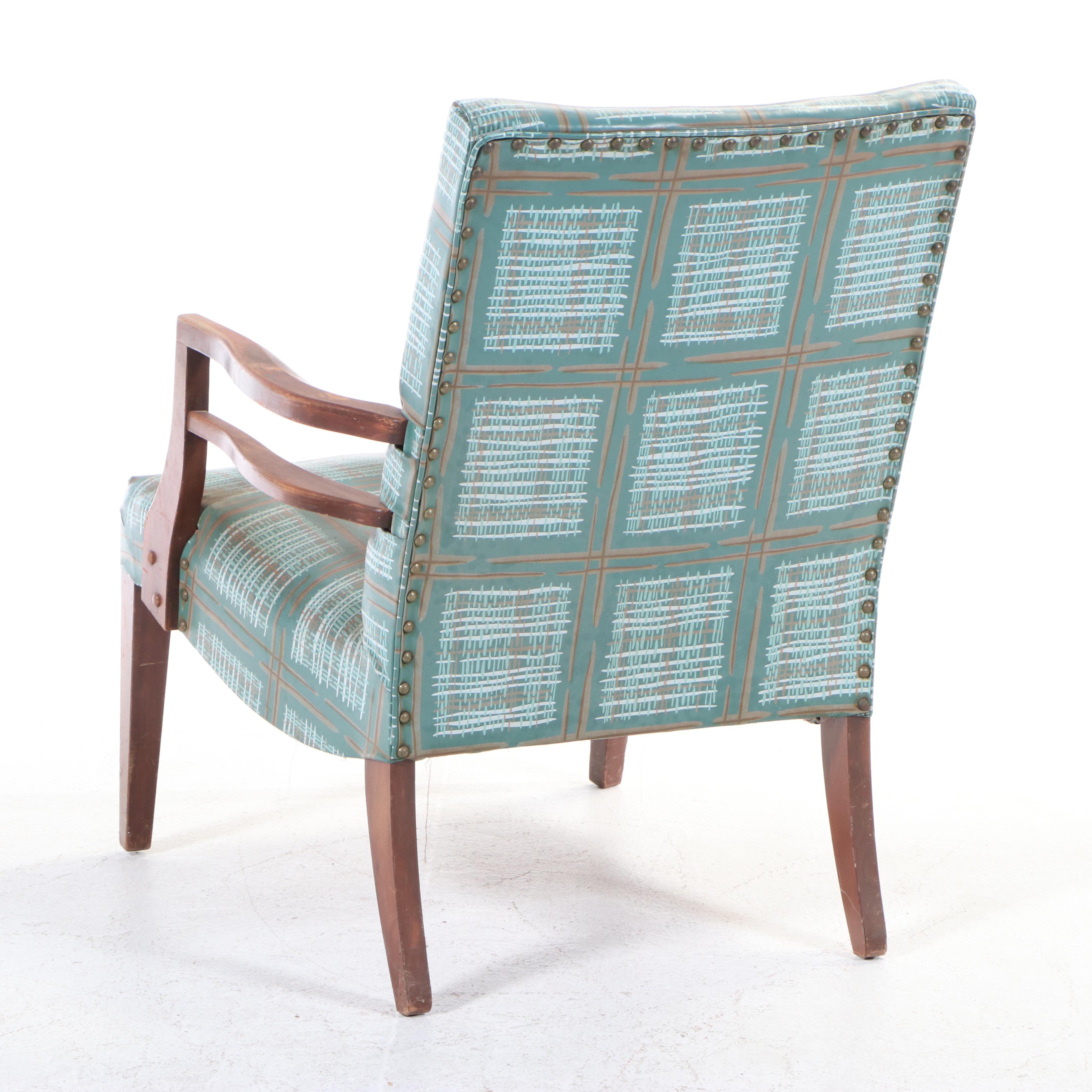 Paoli Chair Co. Mid Century Modern Maple Lounge Chair Plus Arts and Crafts Stand