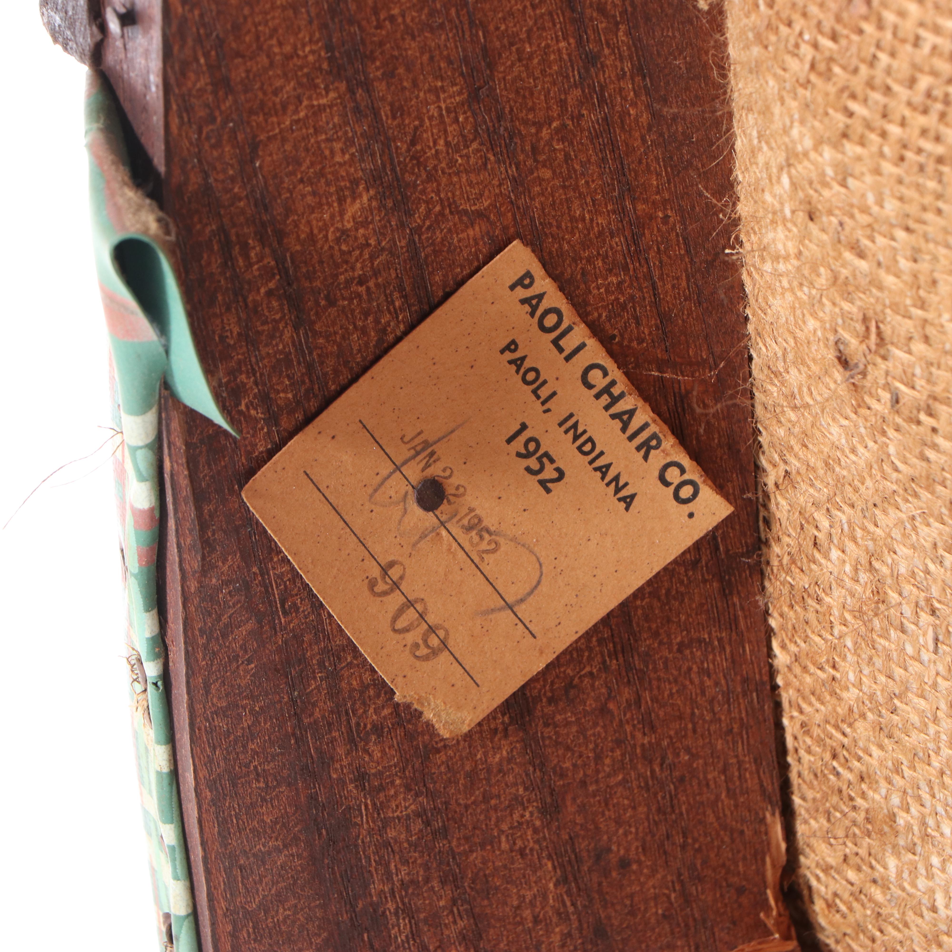 Paoli Chair Co. Mid Century Modern Maple Lounge Chair Plus Arts and Crafts Stand