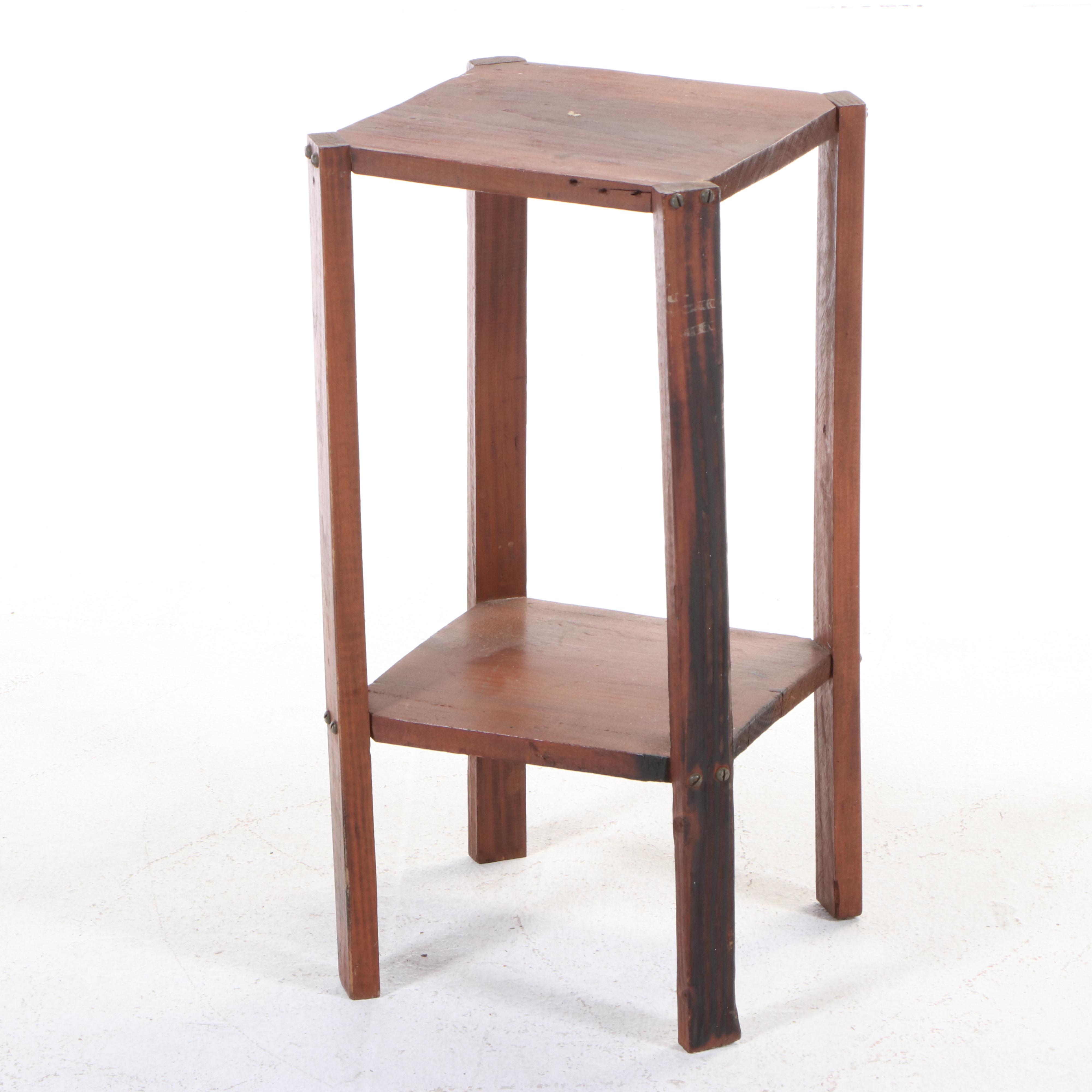 Paoli Chair Co. Mid Century Modern Maple Lounge Chair Plus Arts and Crafts Stand