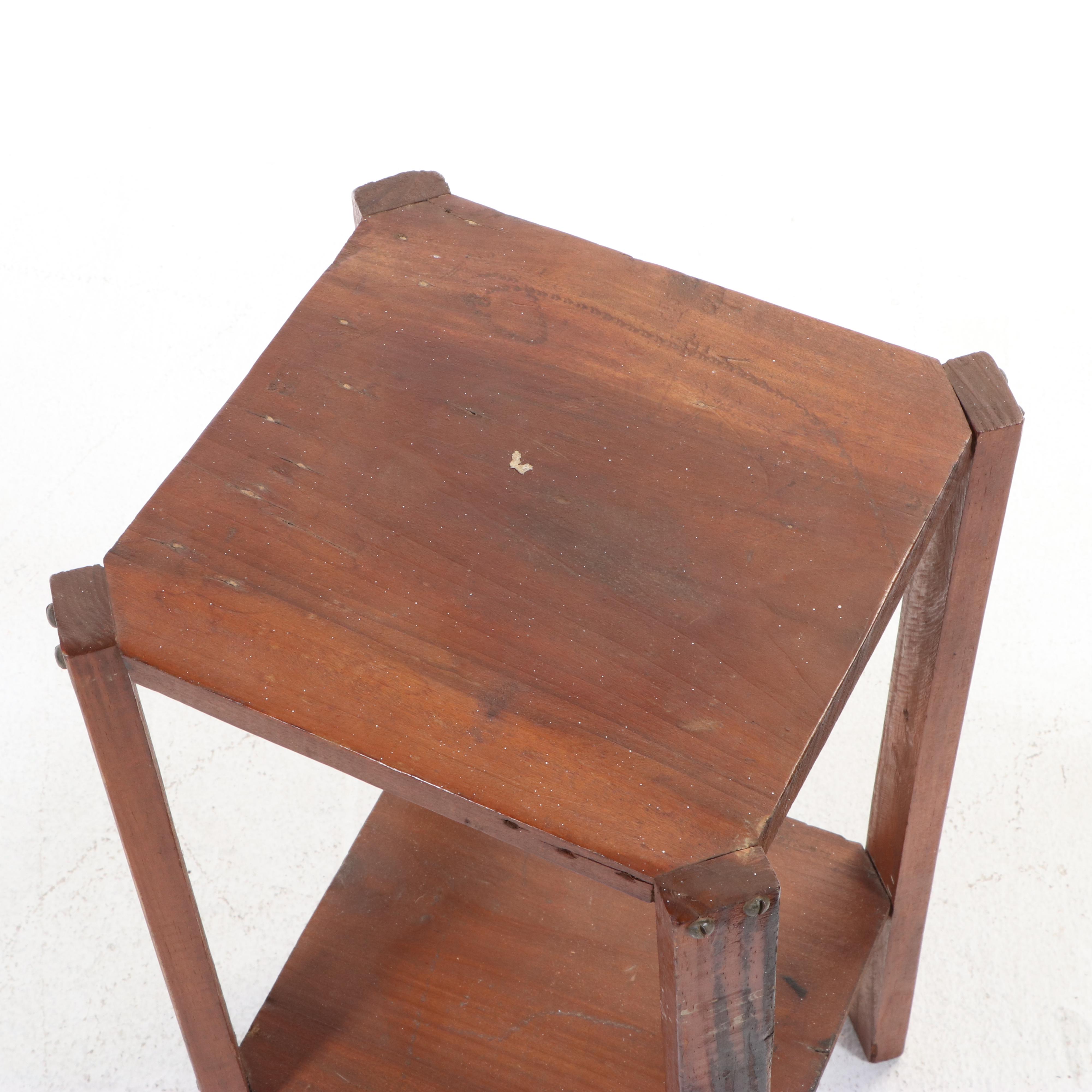 Paoli Chair Co. Mid Century Modern Maple Lounge Chair Plus Arts and Crafts Stand