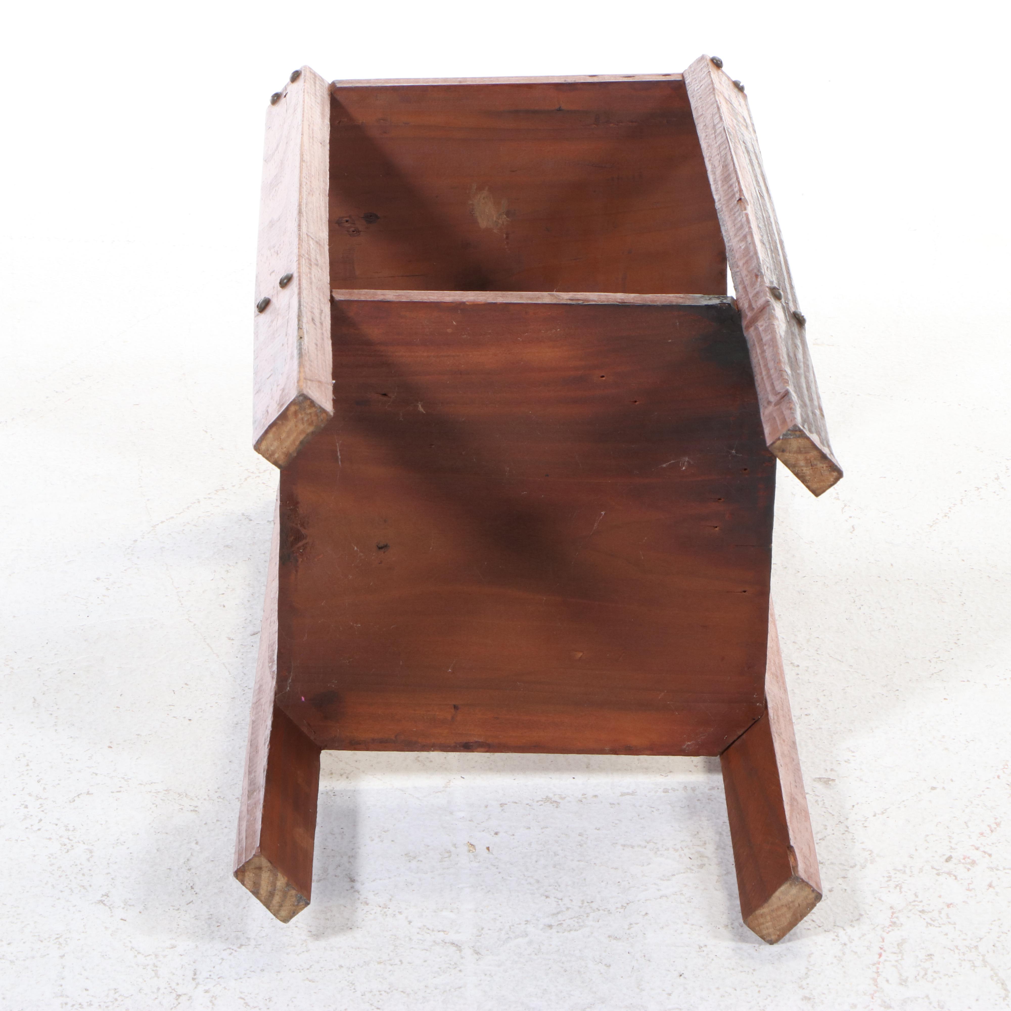 Paoli Chair Co. Mid Century Modern Maple Lounge Chair Plus Arts and Crafts Stand