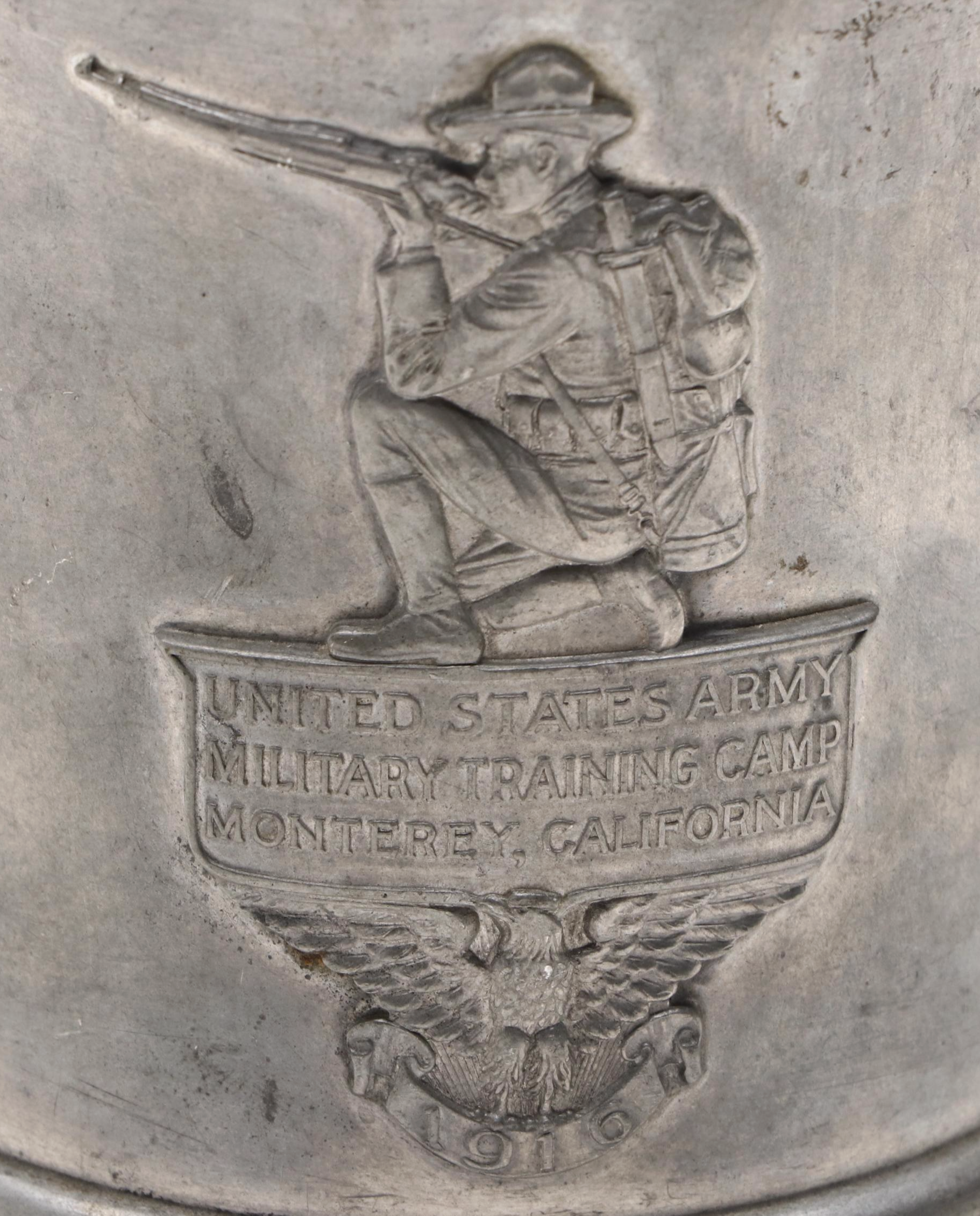 Reed & Barton Pewter United State Army Presentation Tankard, Early 20th Century