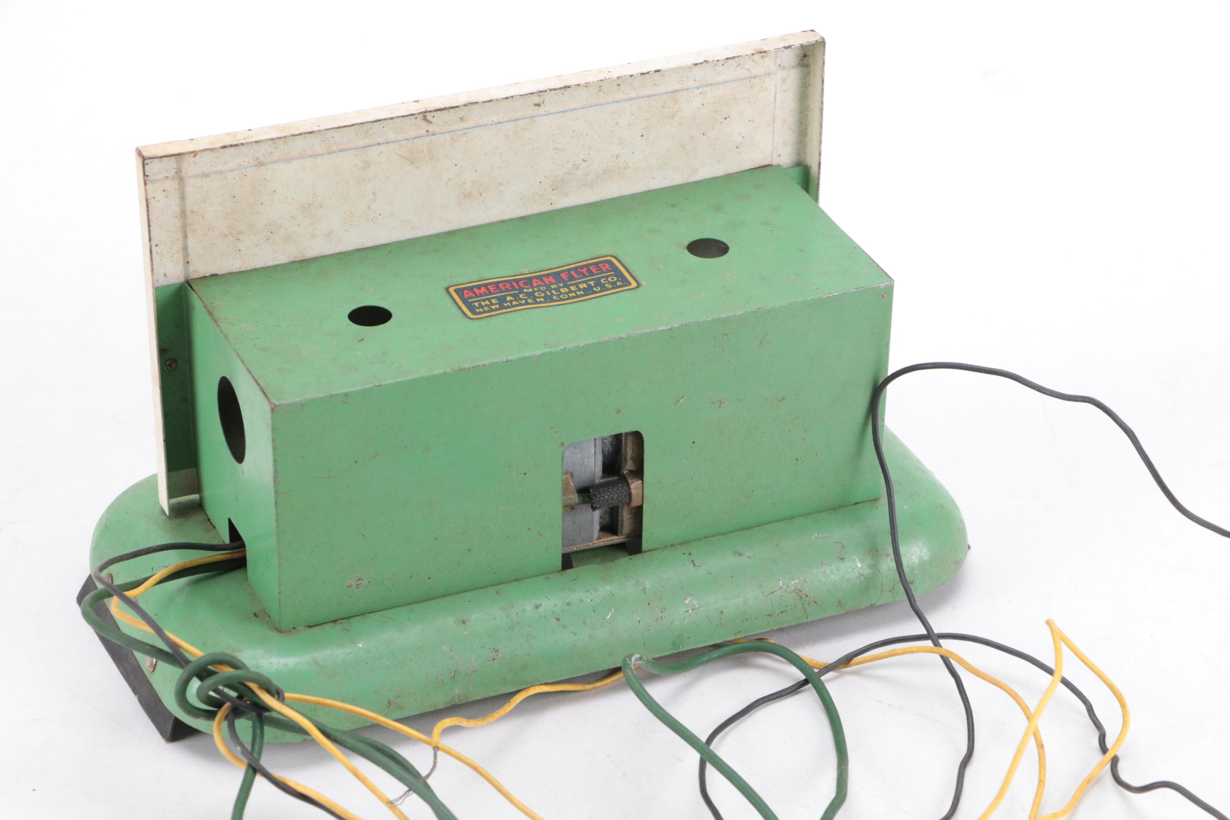 American Flyer O Gauge Locomotive and Tender with Boxcar, Tanker, and More