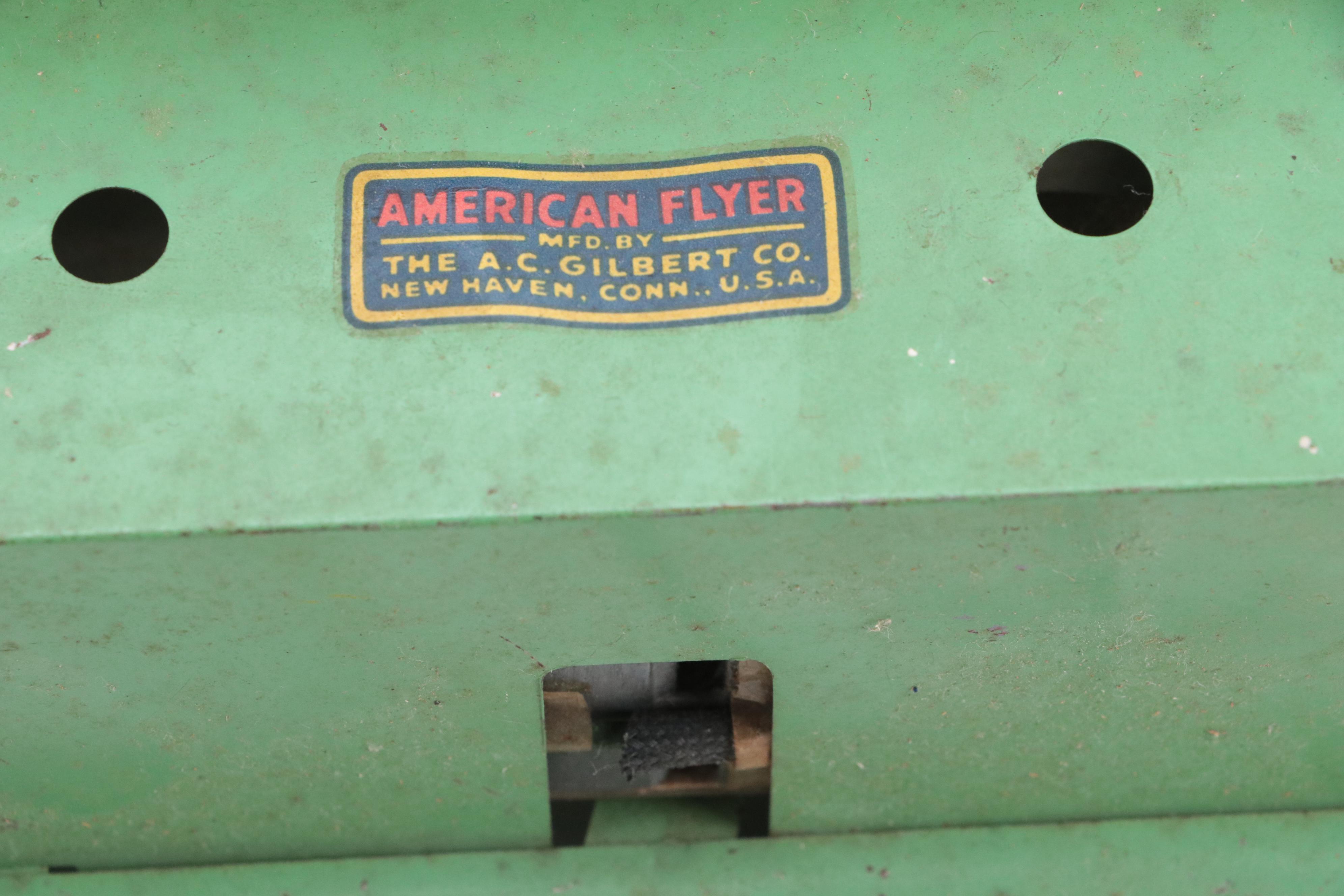 American Flyer O Gauge Locomotive and Tender with Boxcar, Tanker, and More