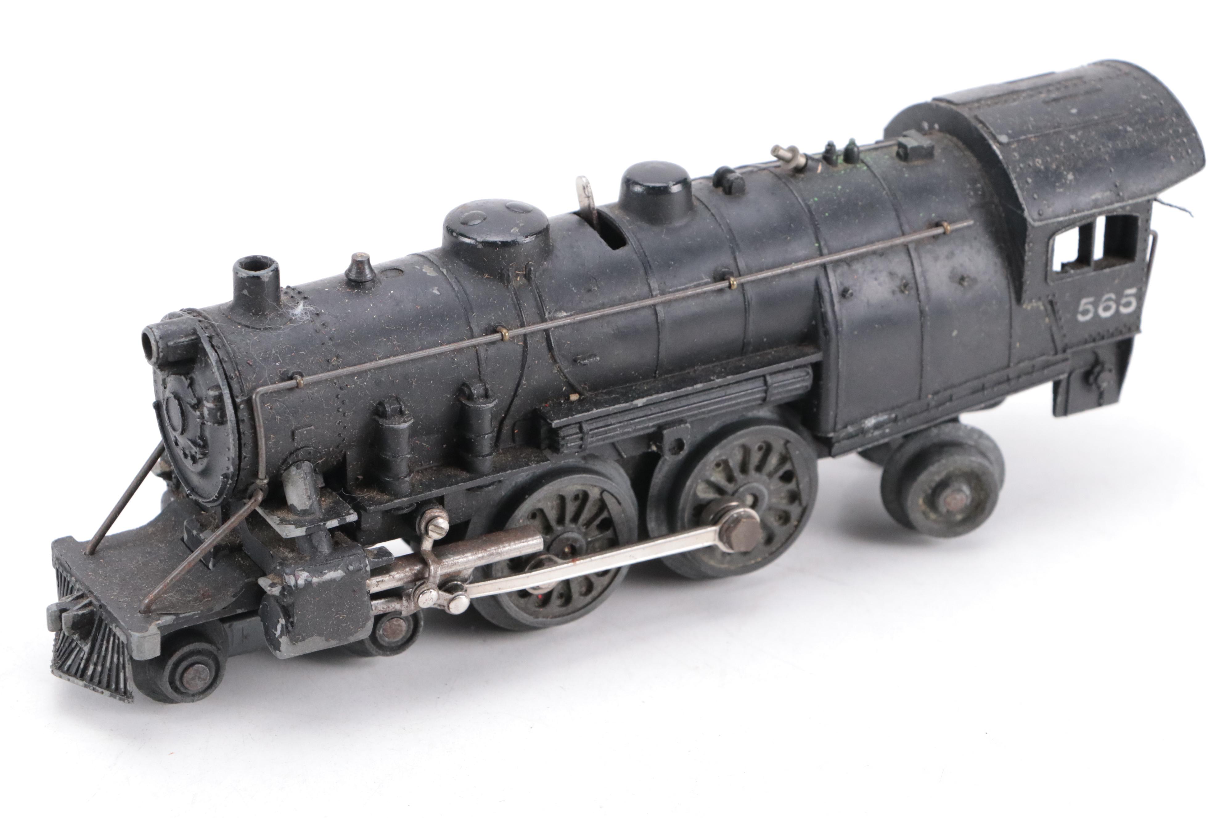 American Flyer O Gauge Locomotive and Tender with Boxcar, Tanker, and More
