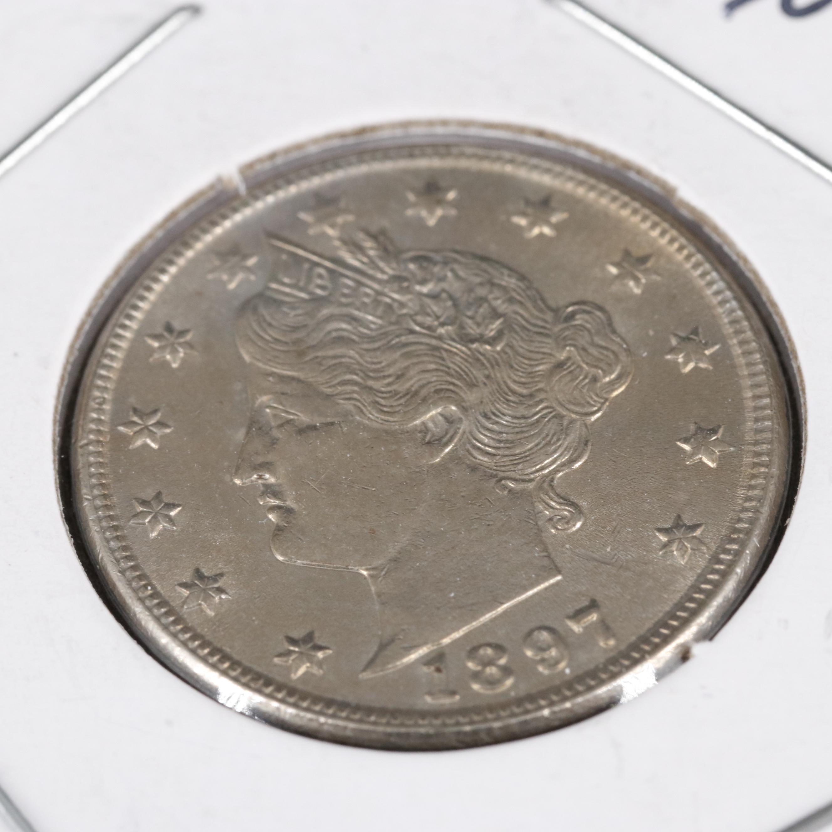1897 Liberty Head "V" Nickel