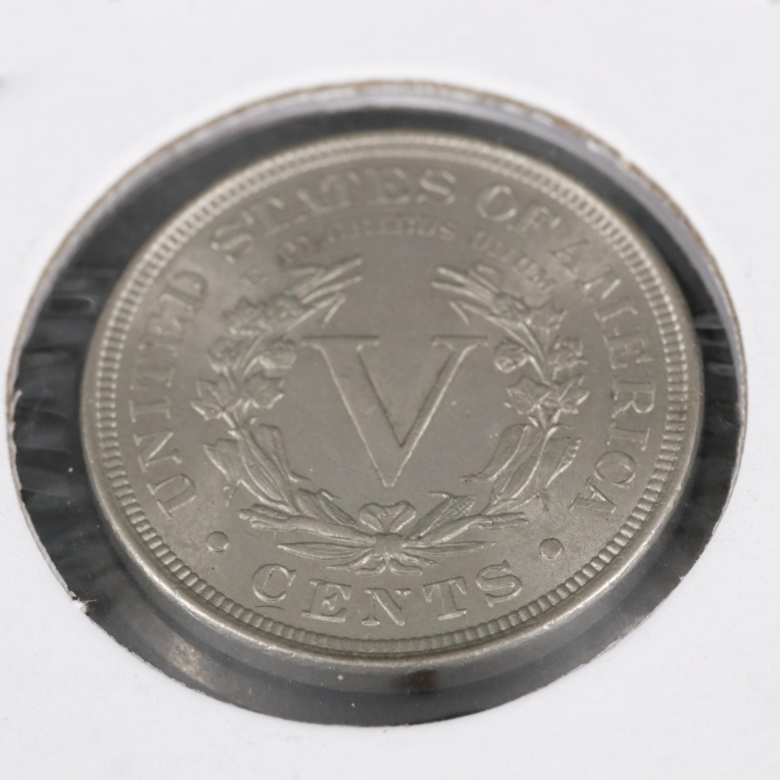 1905 and 1906 Liberty Head "V" Nickels