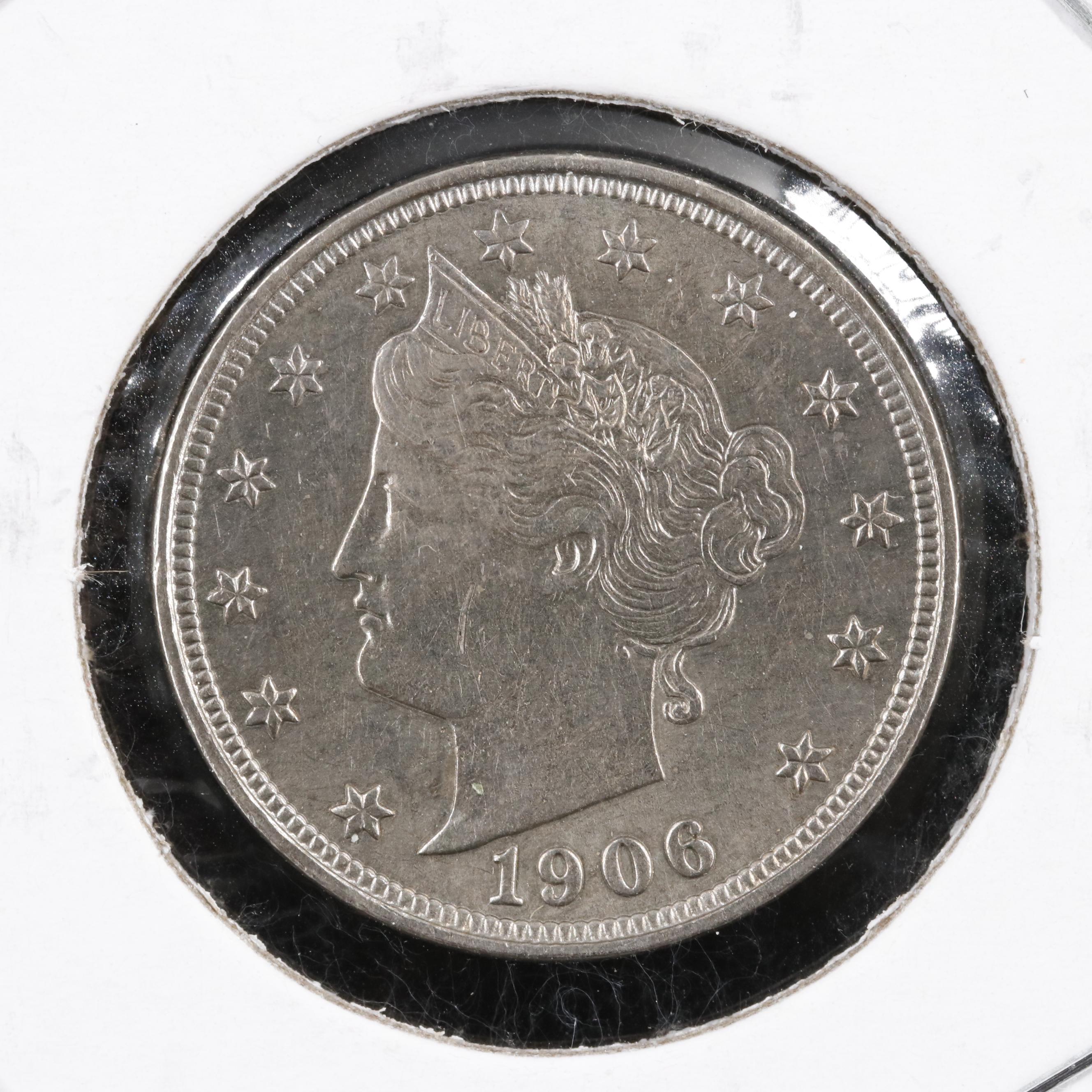 1905 and 1906 Liberty Head "V" Nickels