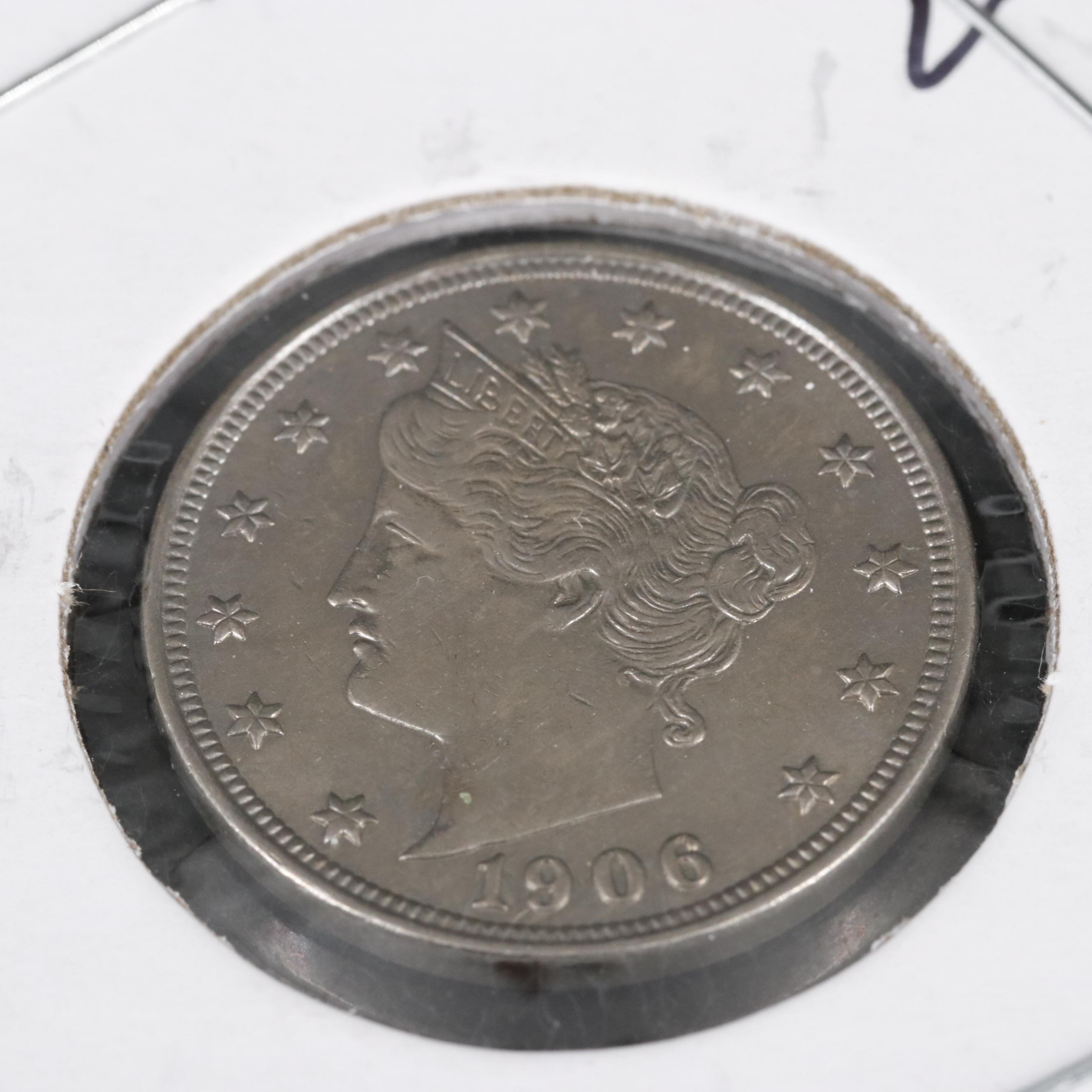 1905 and 1906 Liberty Head "V" Nickels