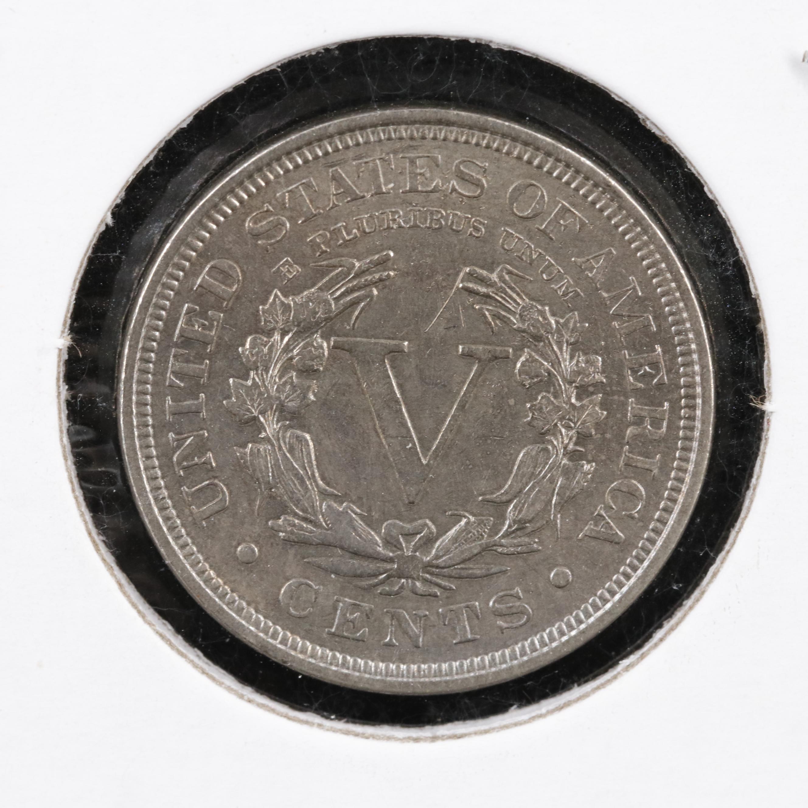 1905 and 1906 Liberty Head "V" Nickels