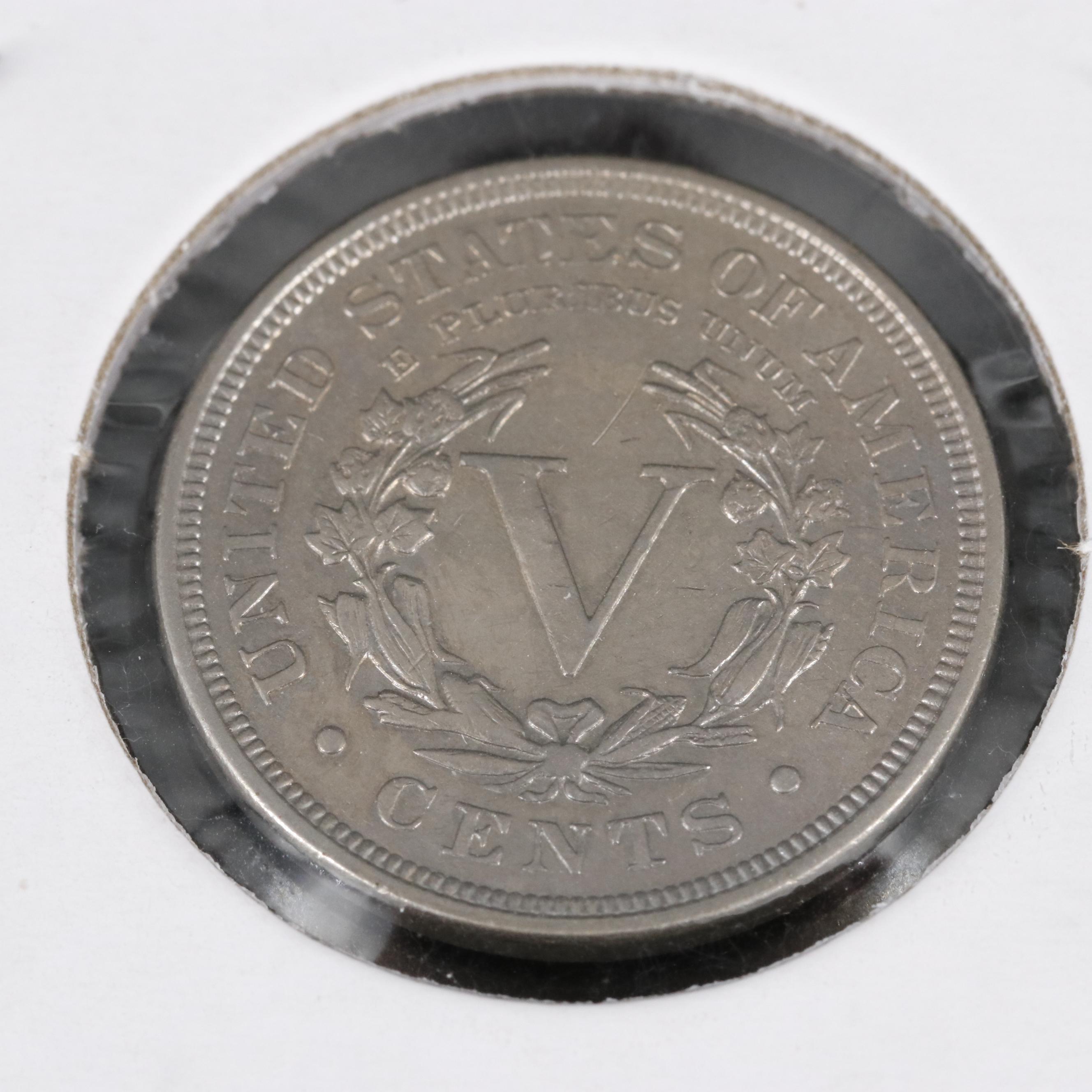 1905 and 1906 Liberty Head "V" Nickels