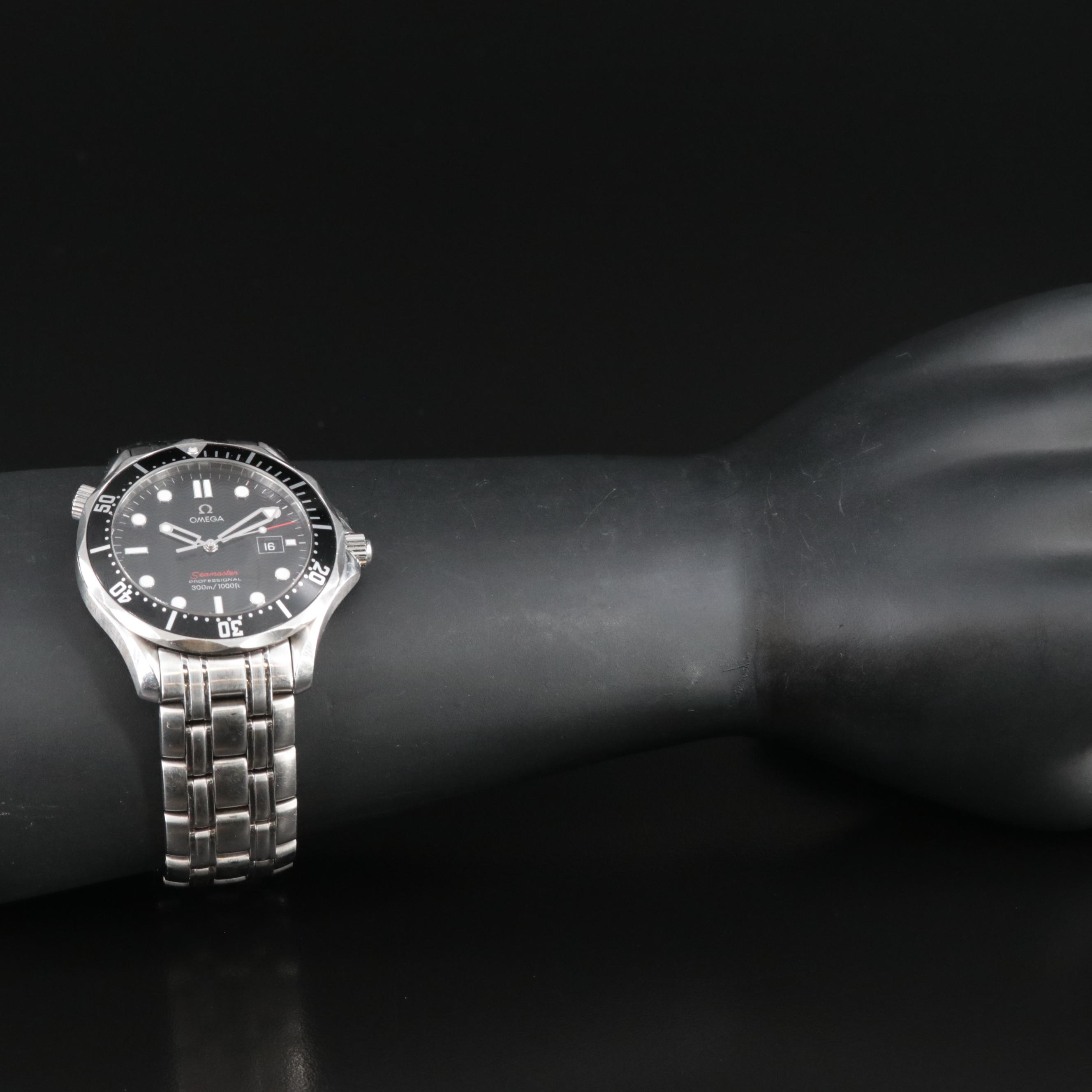 Omega Seamaster Professional 300M Black Wave Watch