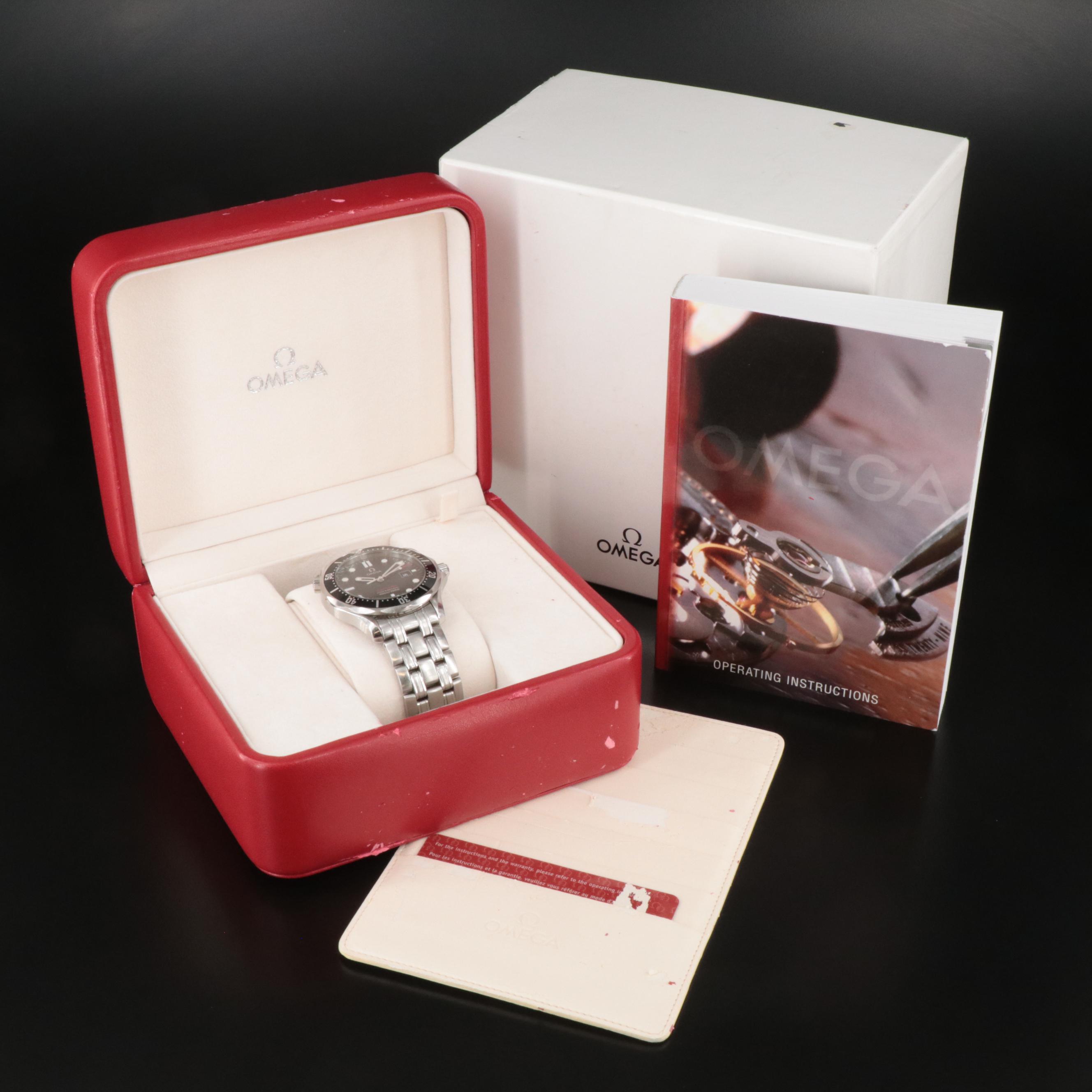 Omega Seamaster Professional 300M Black Wave Watch