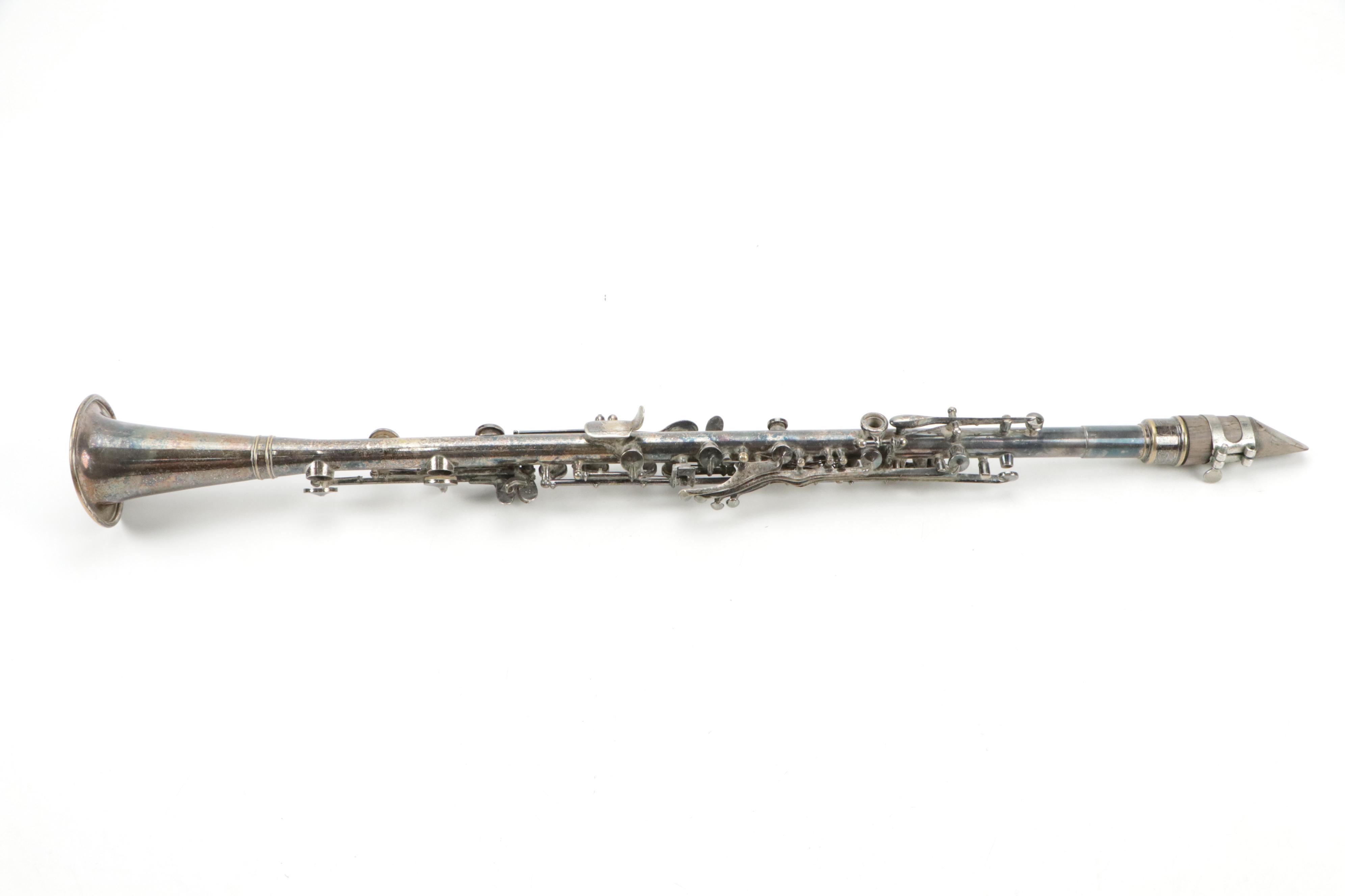 American Perfection Silver Plate Clarinet