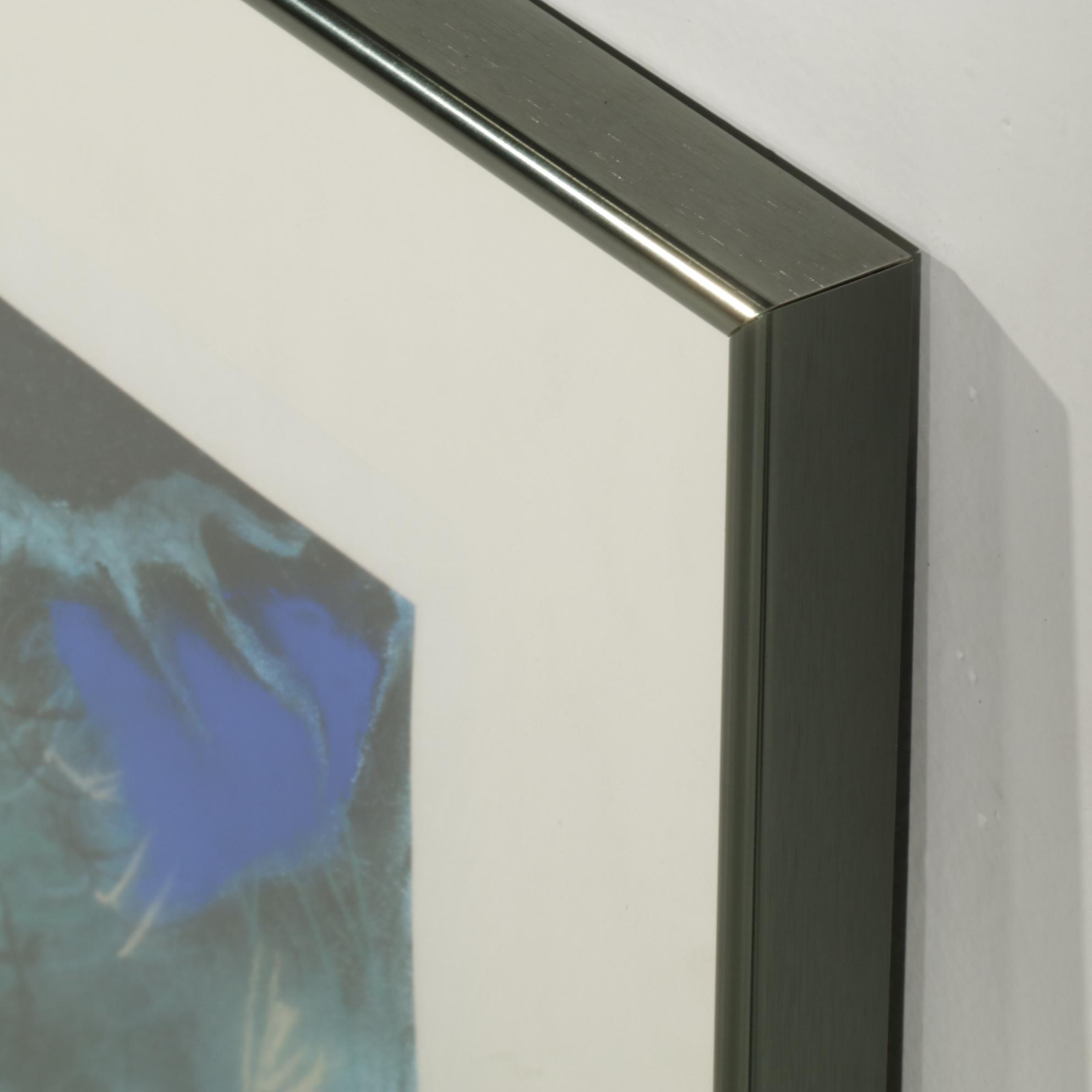 Stylized Nocturne Forest Landscape Color Lithograph, 1989