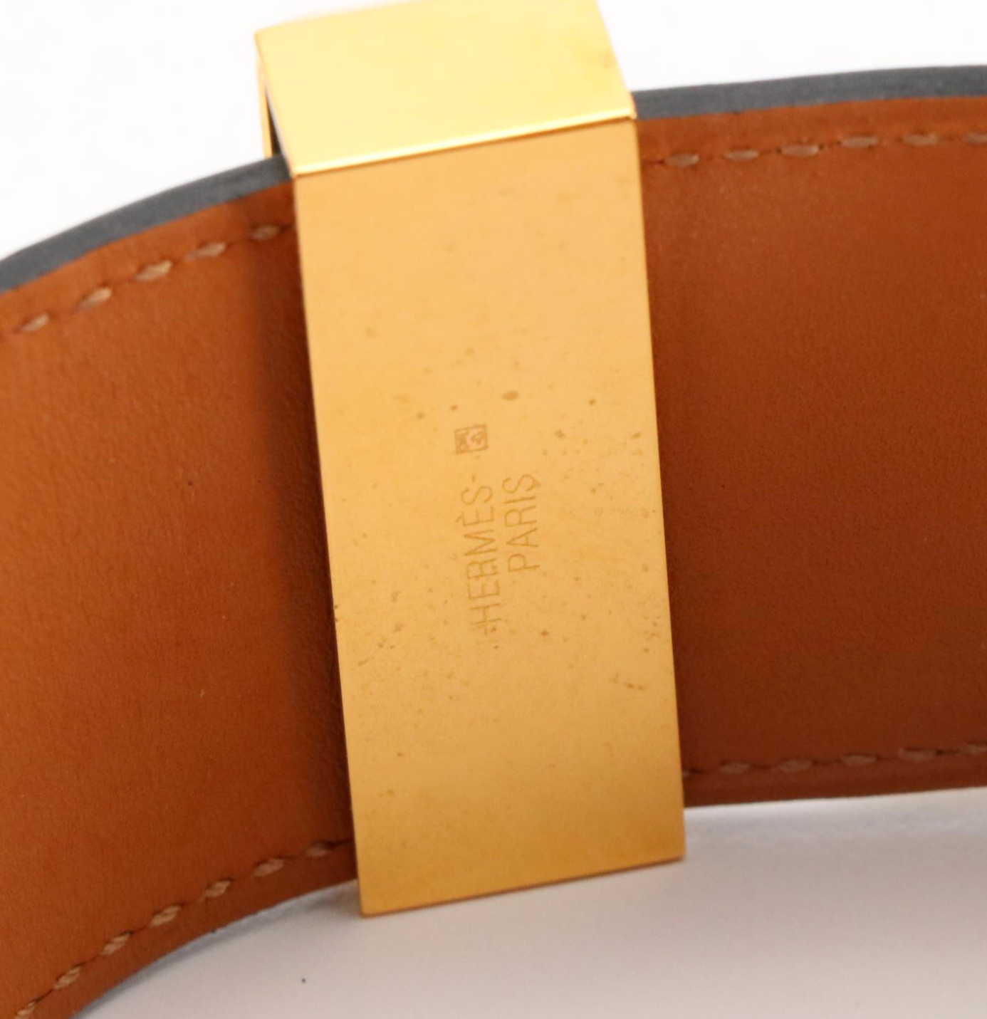 Hermès Collier de Chien Bracelet in Black Leather with Box