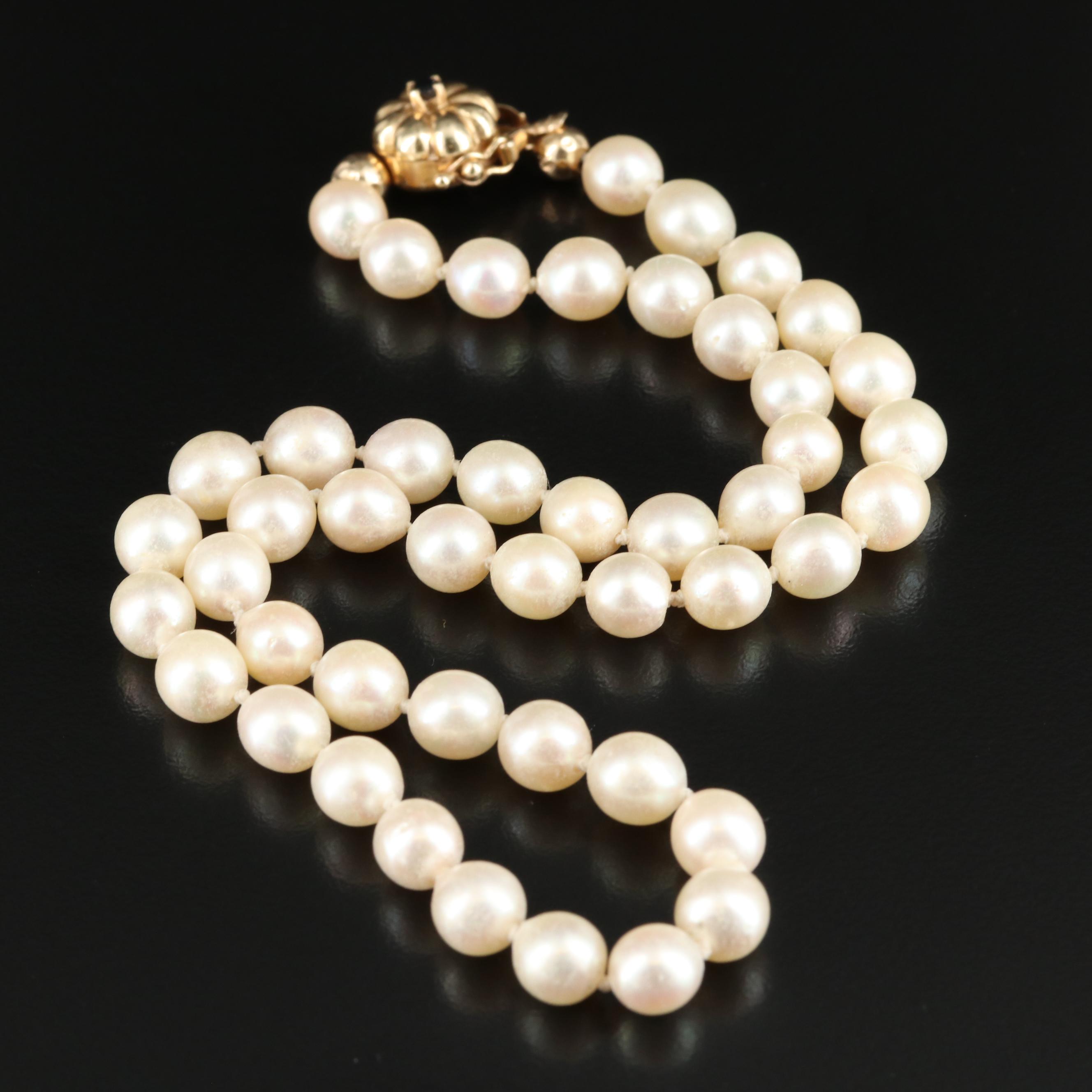 14K Pearl Necklace
