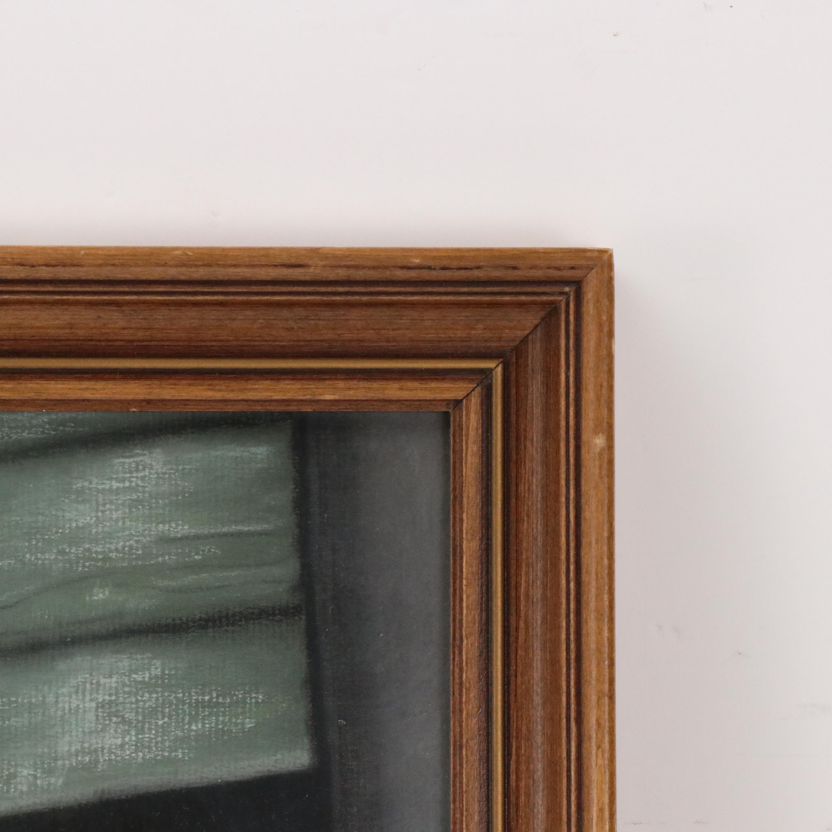 Large-Scale Hyperrealist Colored Pencil Drawing of Railroad Conductor Bill Smith