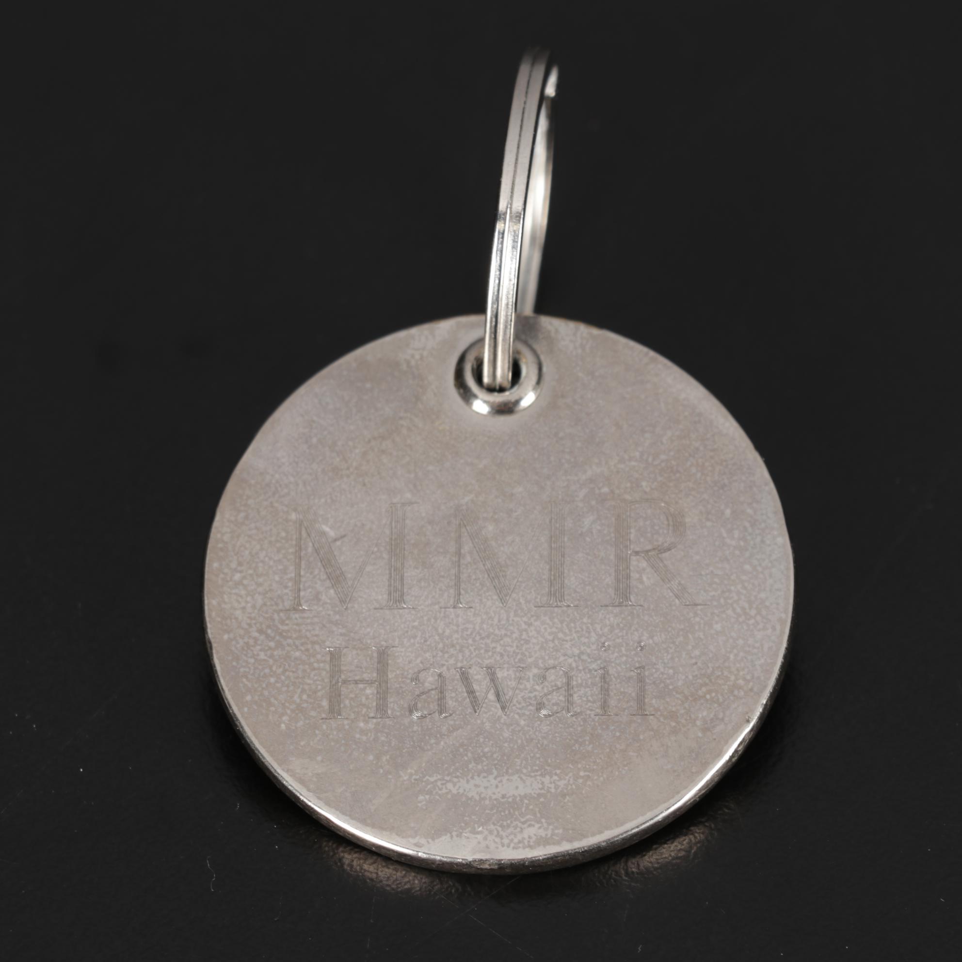 Prada Key Ring with Monogrammed Tag