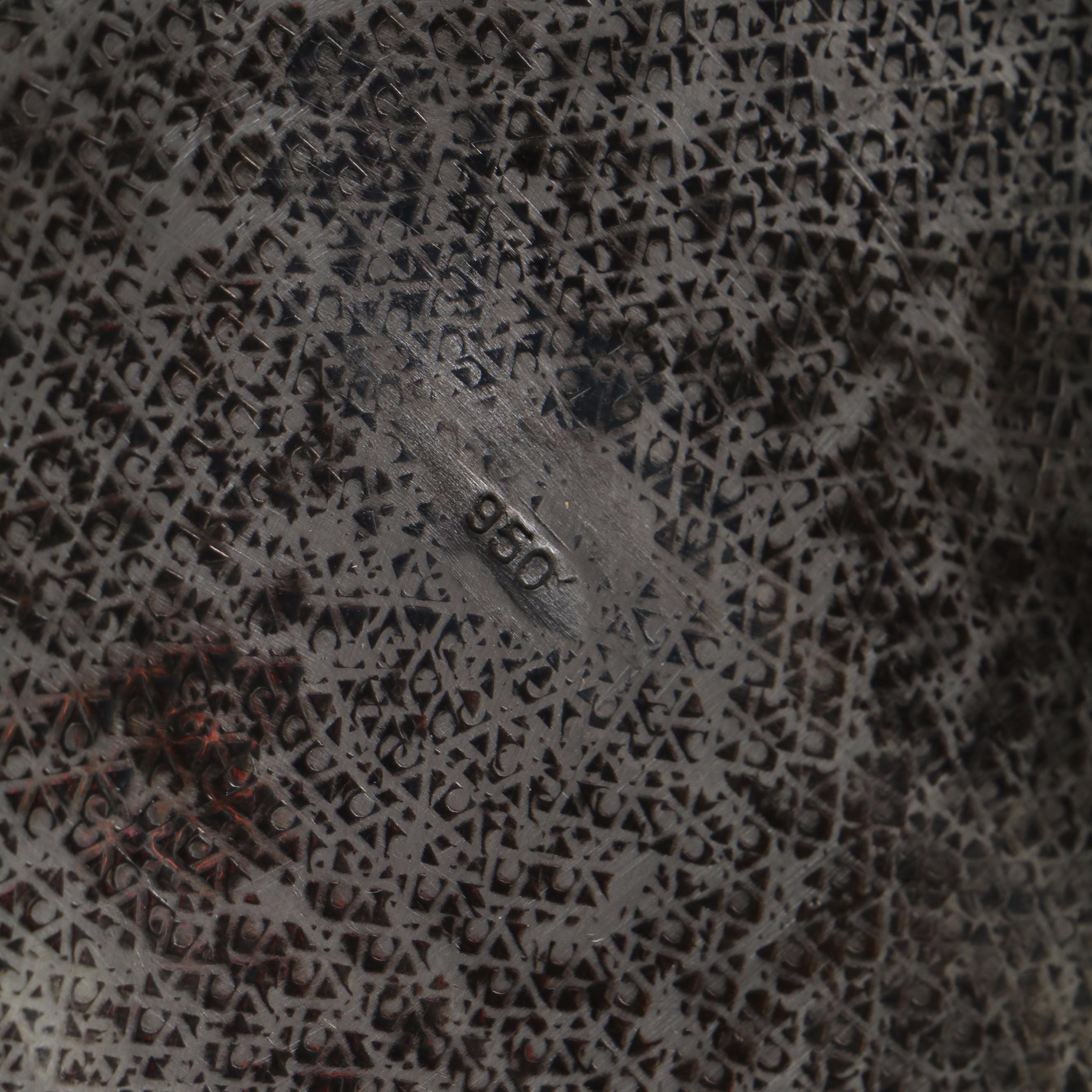 East Asian Sterling Silver Tea Kettle with Koi Fish Motif