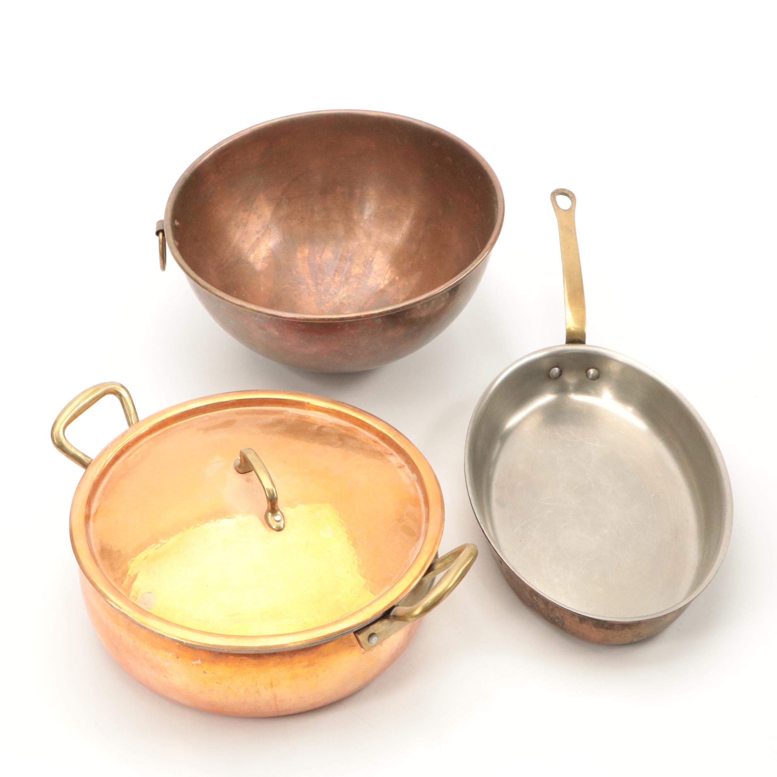 Ruffoni Copper Stew Pot with More Copper Pots and Pans