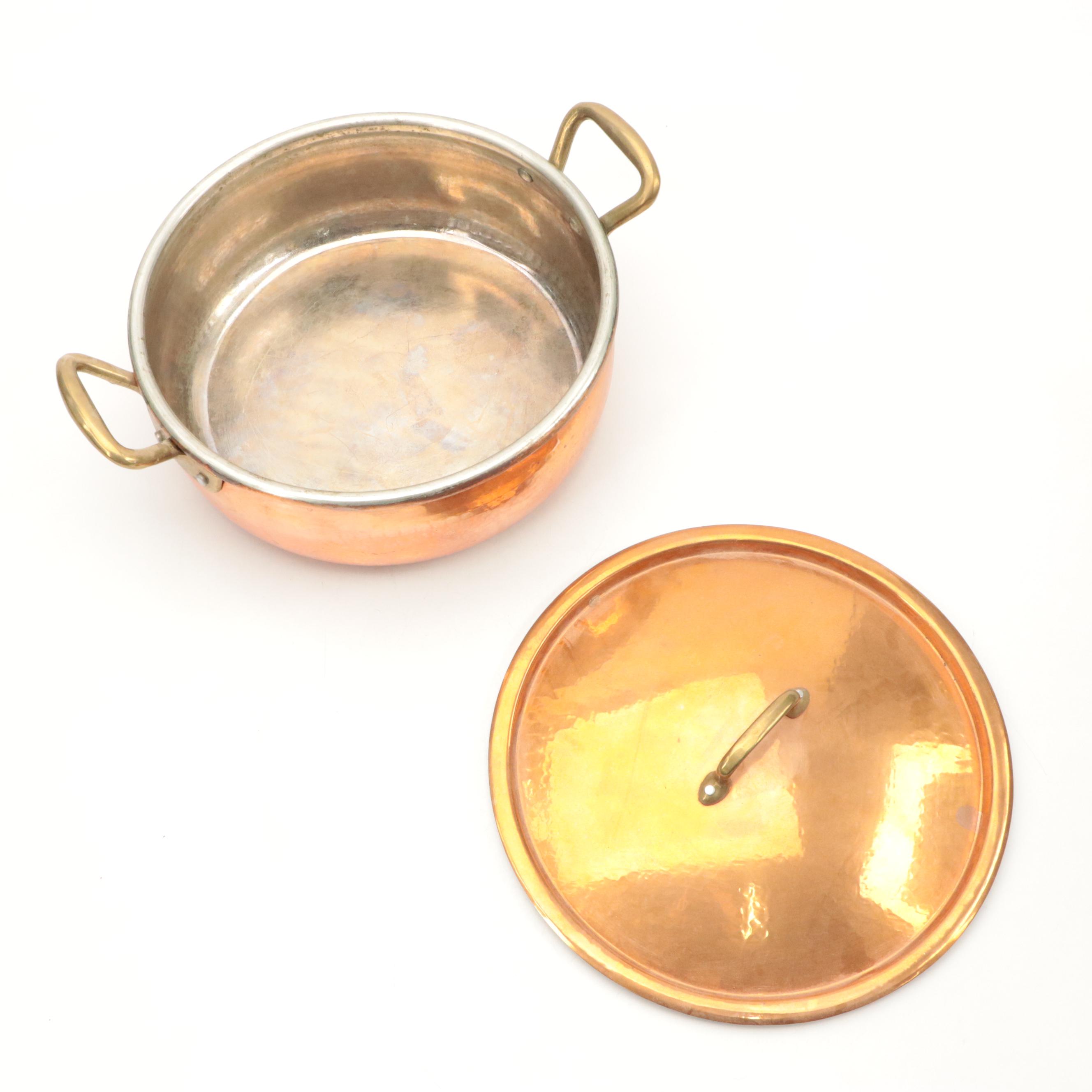 Ruffoni Copper Stew Pot with More Copper Pots and Pans