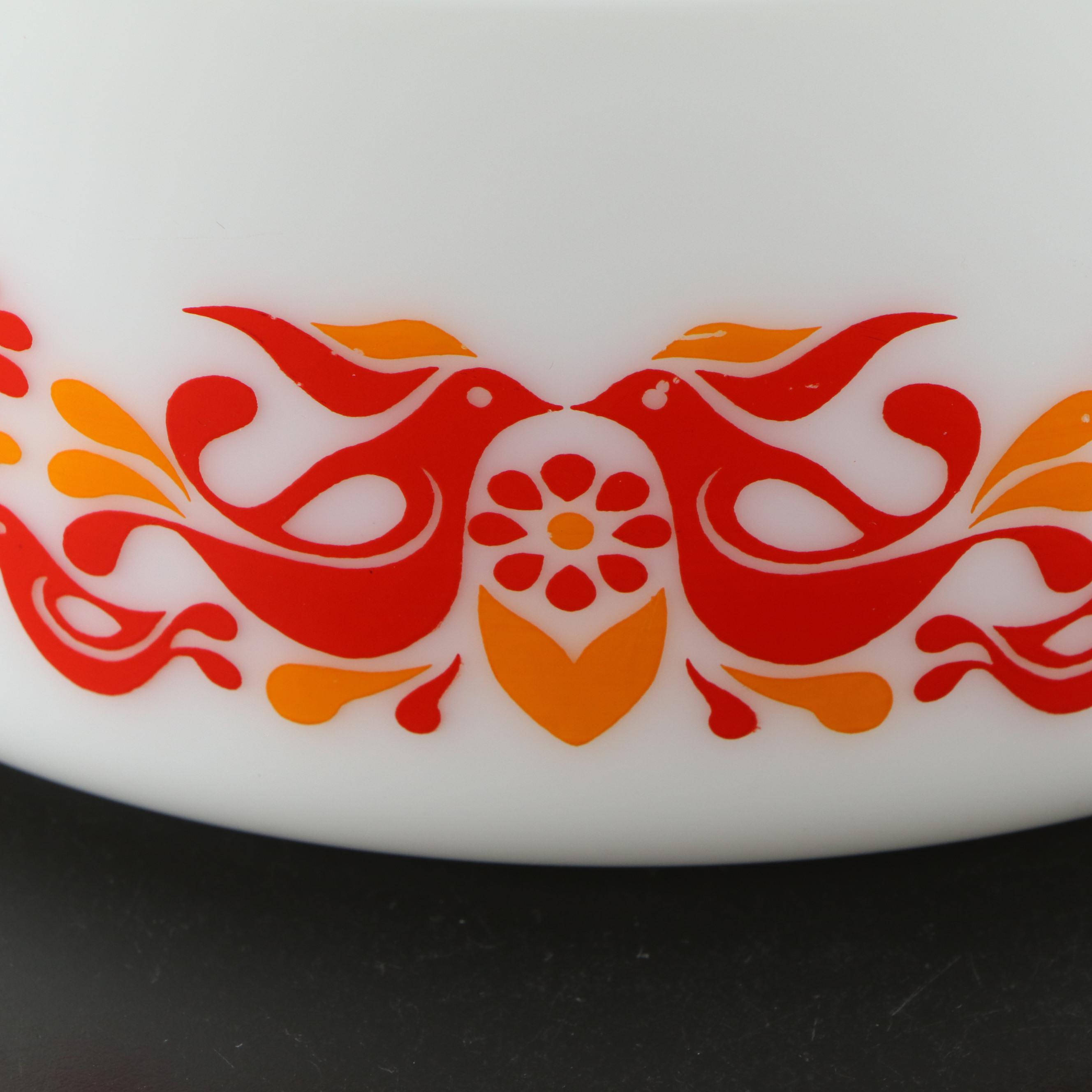 Pyrex "Friendship" Casseroles and Refrigerator Glass