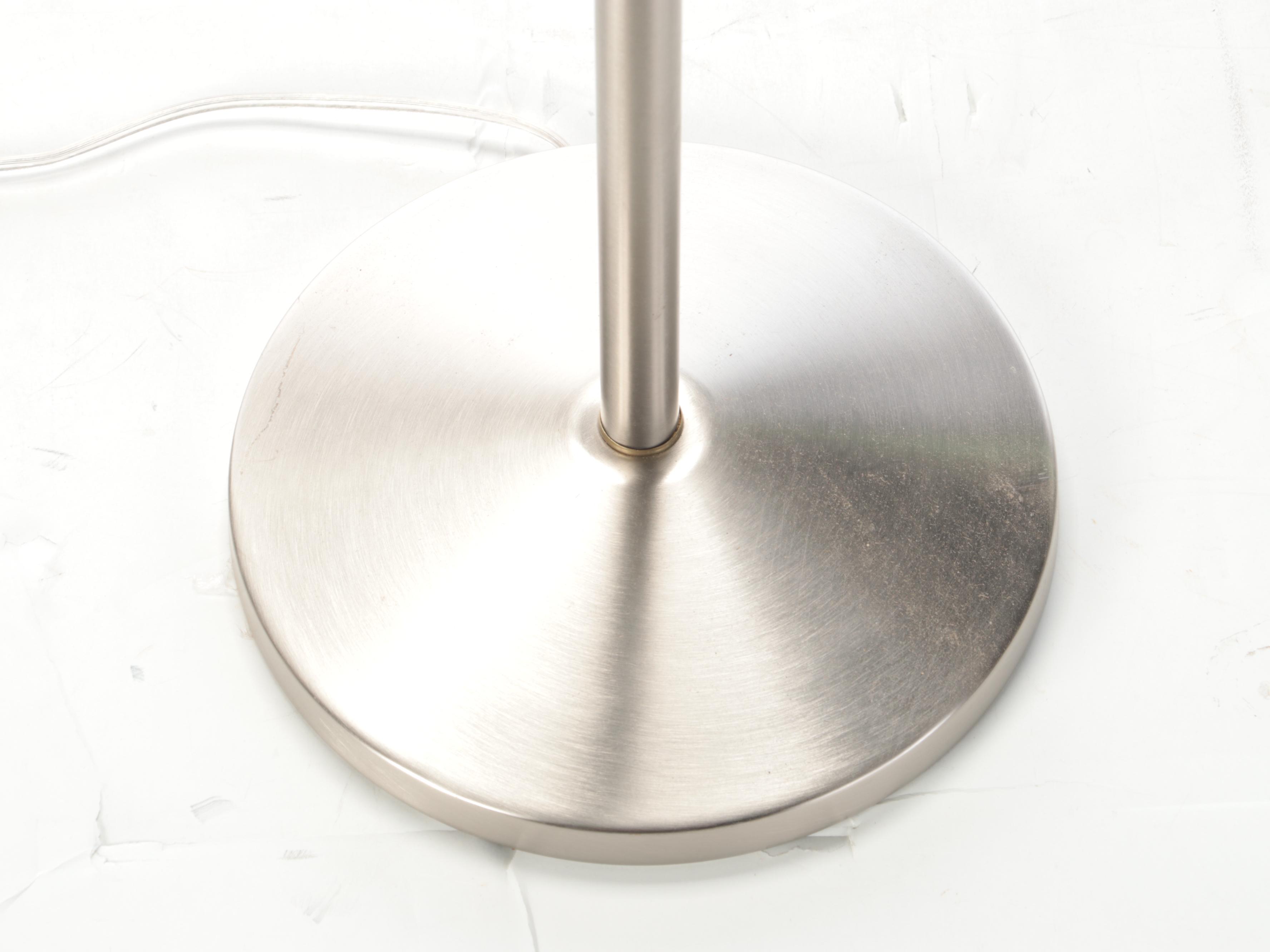 Brushed Nickel Swing Arm Floor Lamp