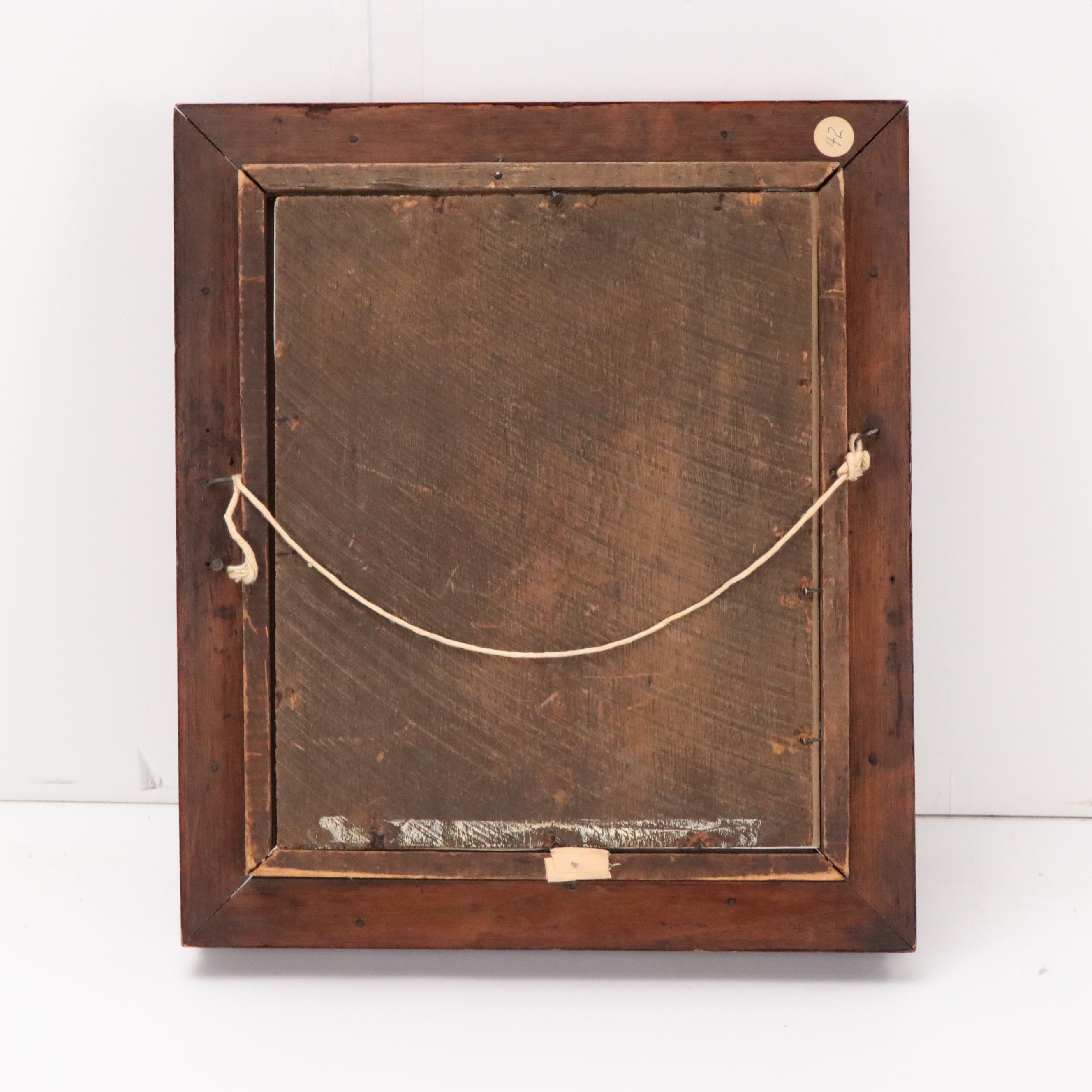 Print after Velasquez "Margaret Theresa of Spain" in Victorian Walnut Frame