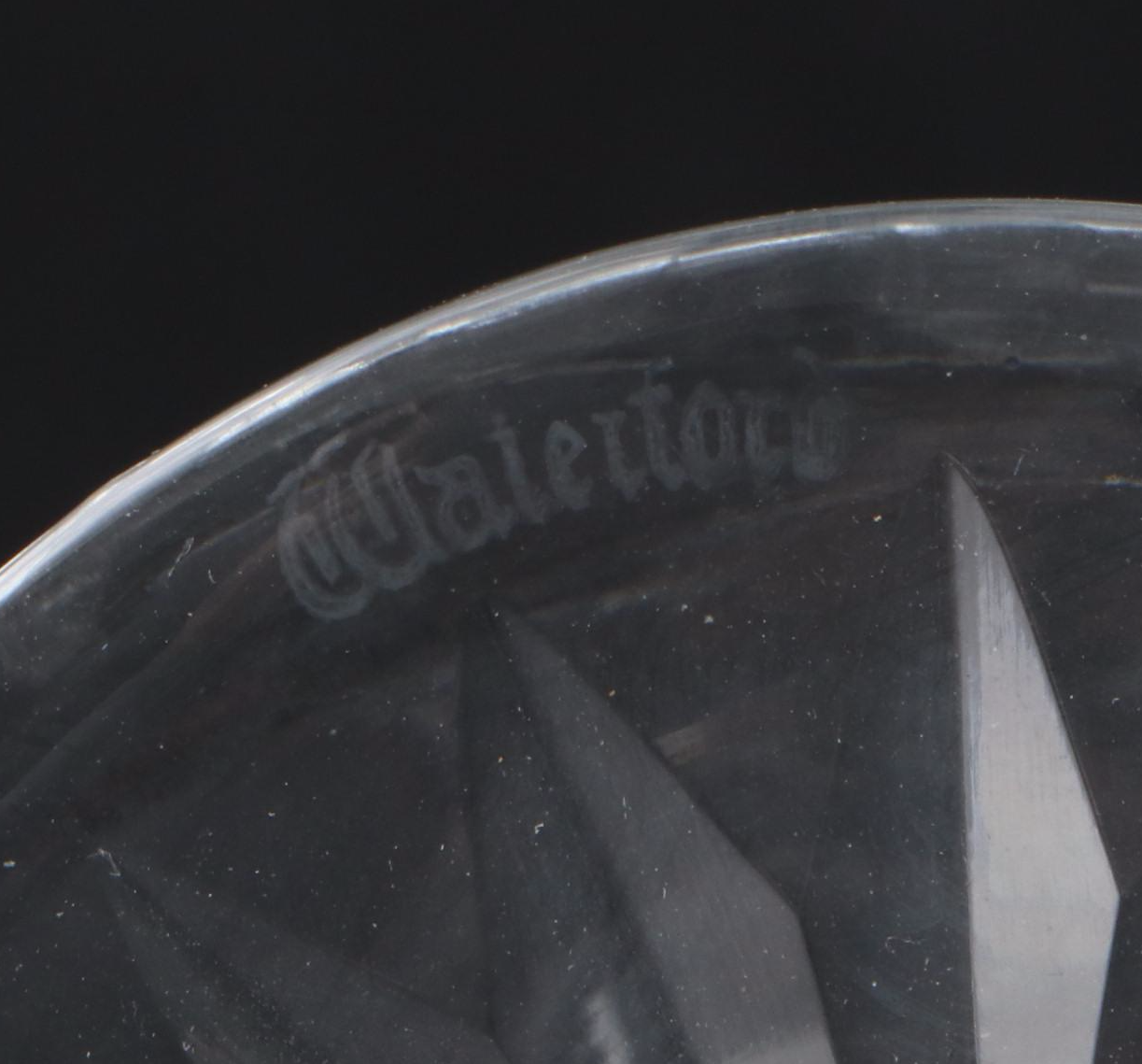 Waterford "Clare" Crystal Claret Wine Glasses and Water Goblets