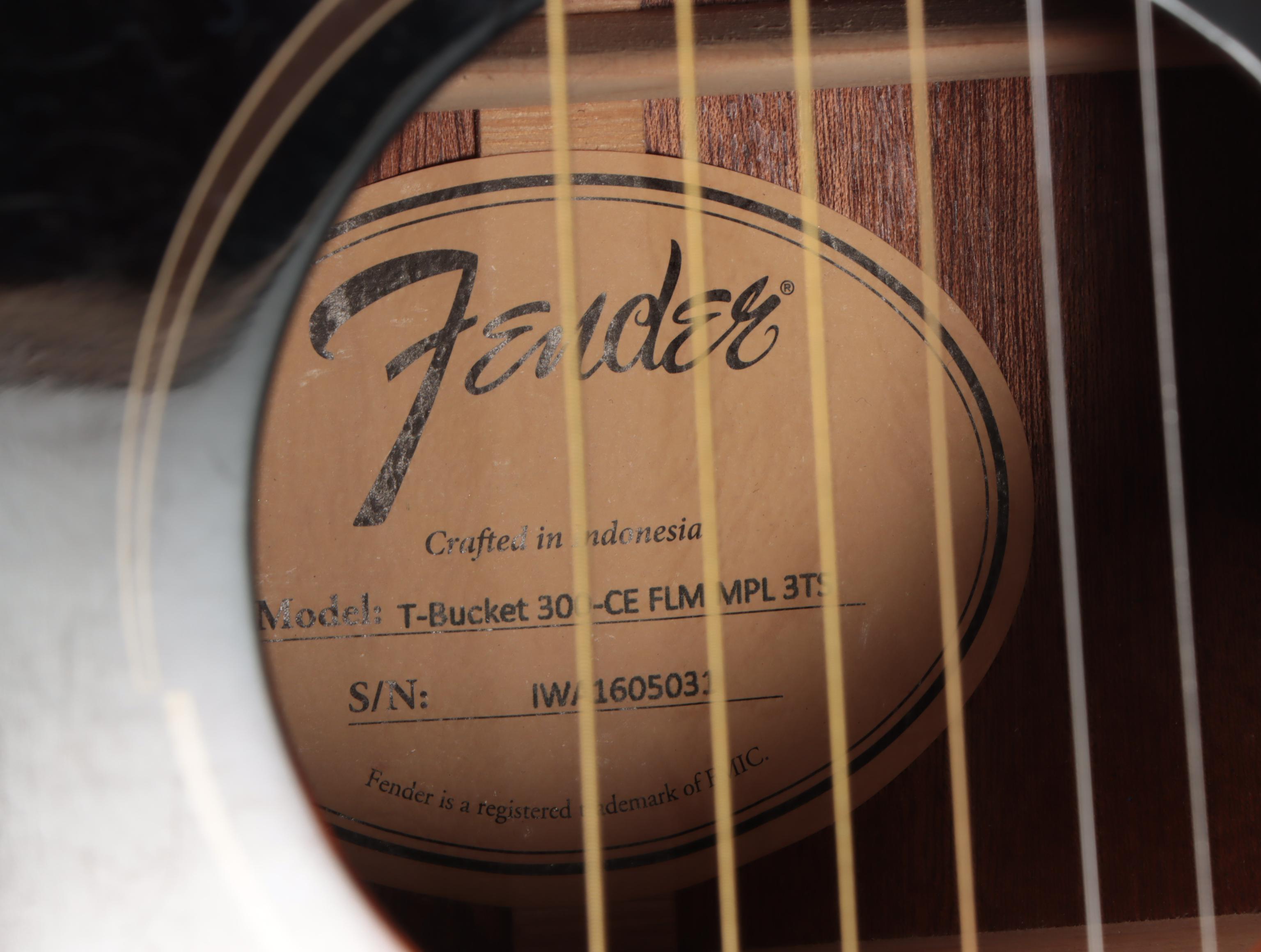 Fender T-Bucket 300CE Right-Handed Acoustic-Electric Guitar