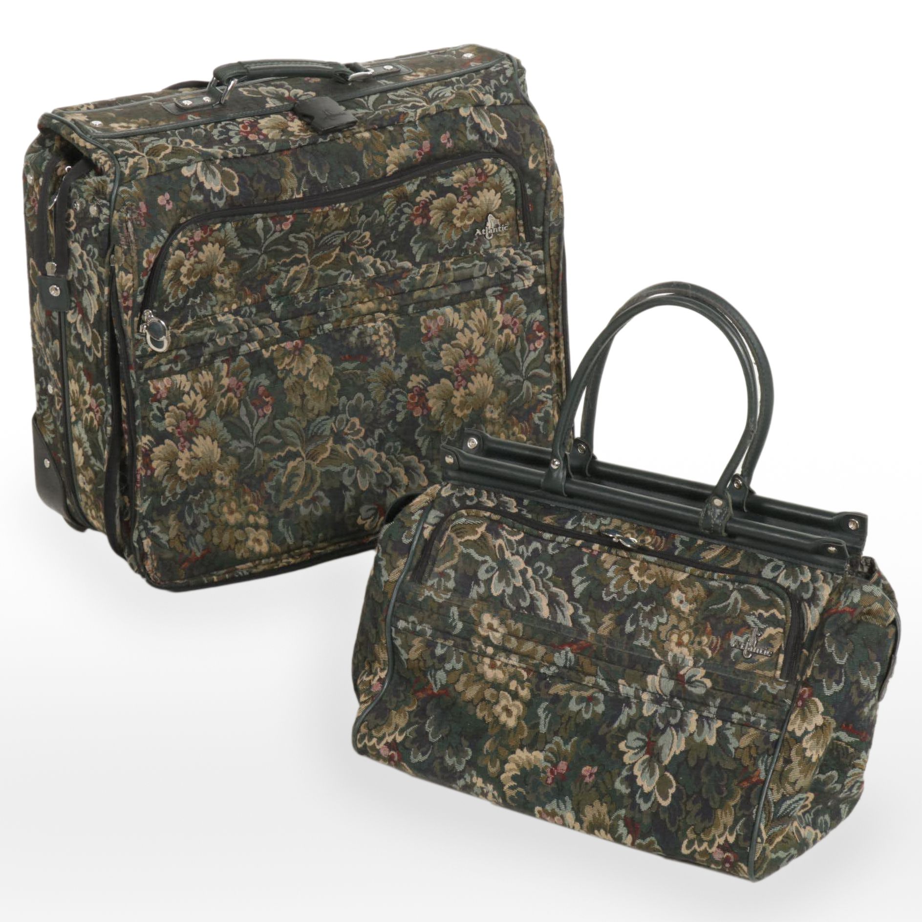 Atlantic Floral Tapestry Style Carry-On Bag and Rolling Garment Bag