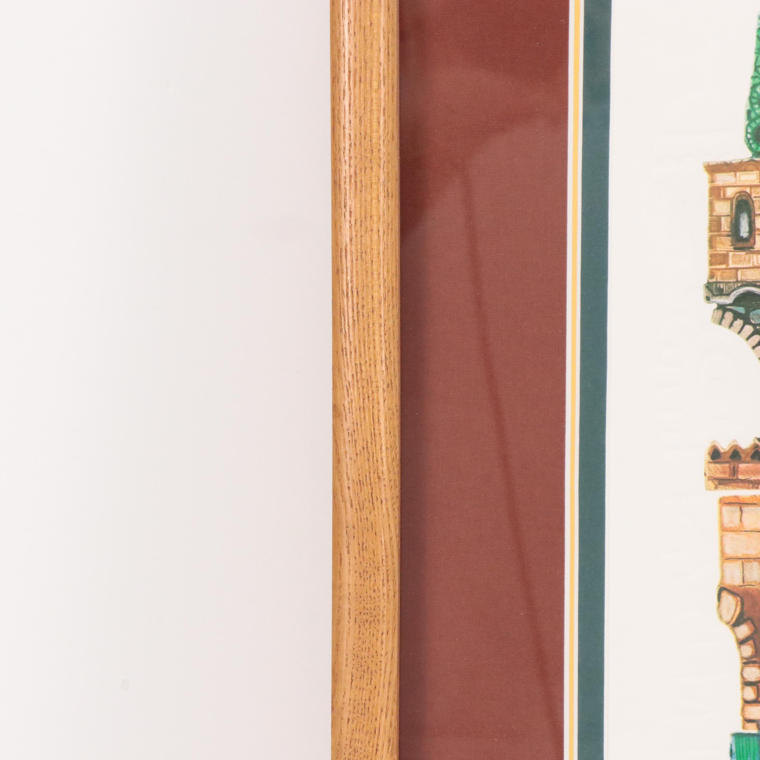 Amram Ebgi Lithograph "City of Jaffa"