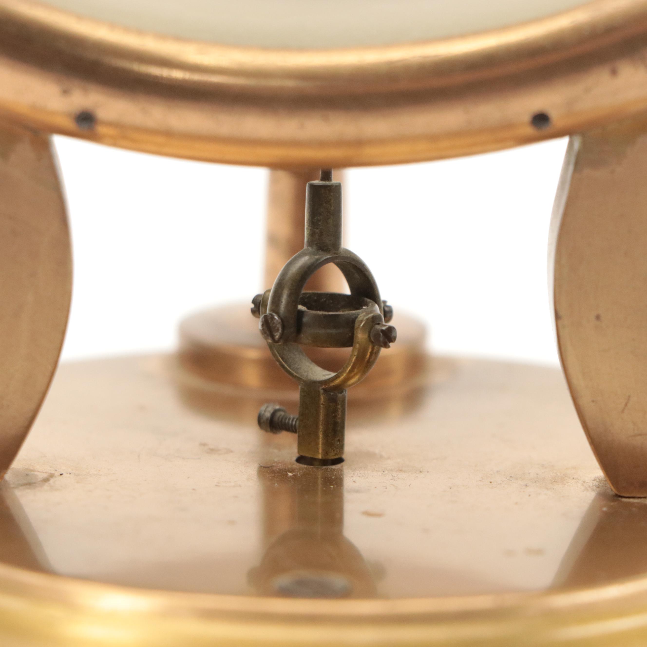 Victor Athanase Pierret Backlit Mantel Clock/Candle Holder