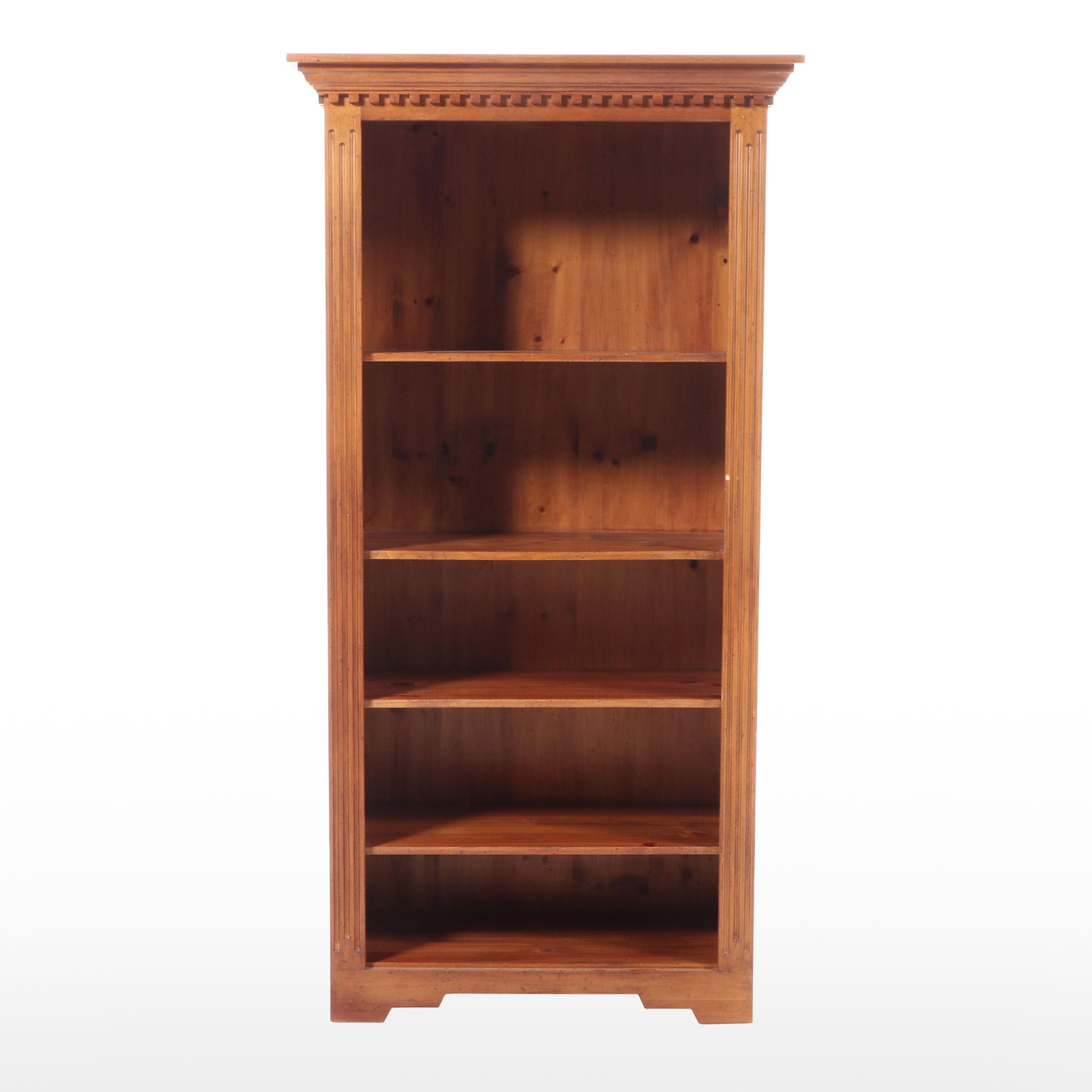 Ron Fisher Federal Style Pine Bench-Made Bookcase