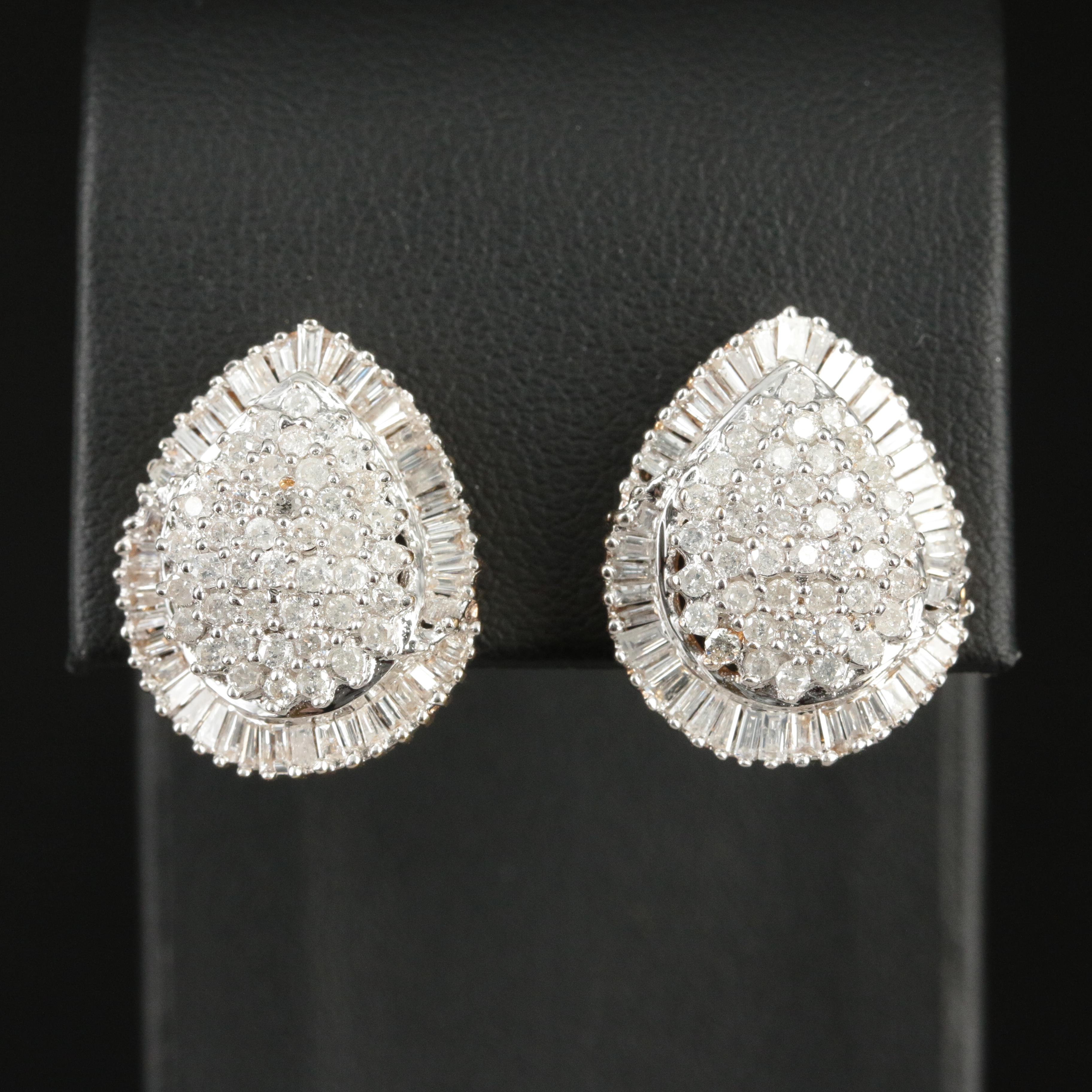 14K 2.60 CTW Diamond Earrings