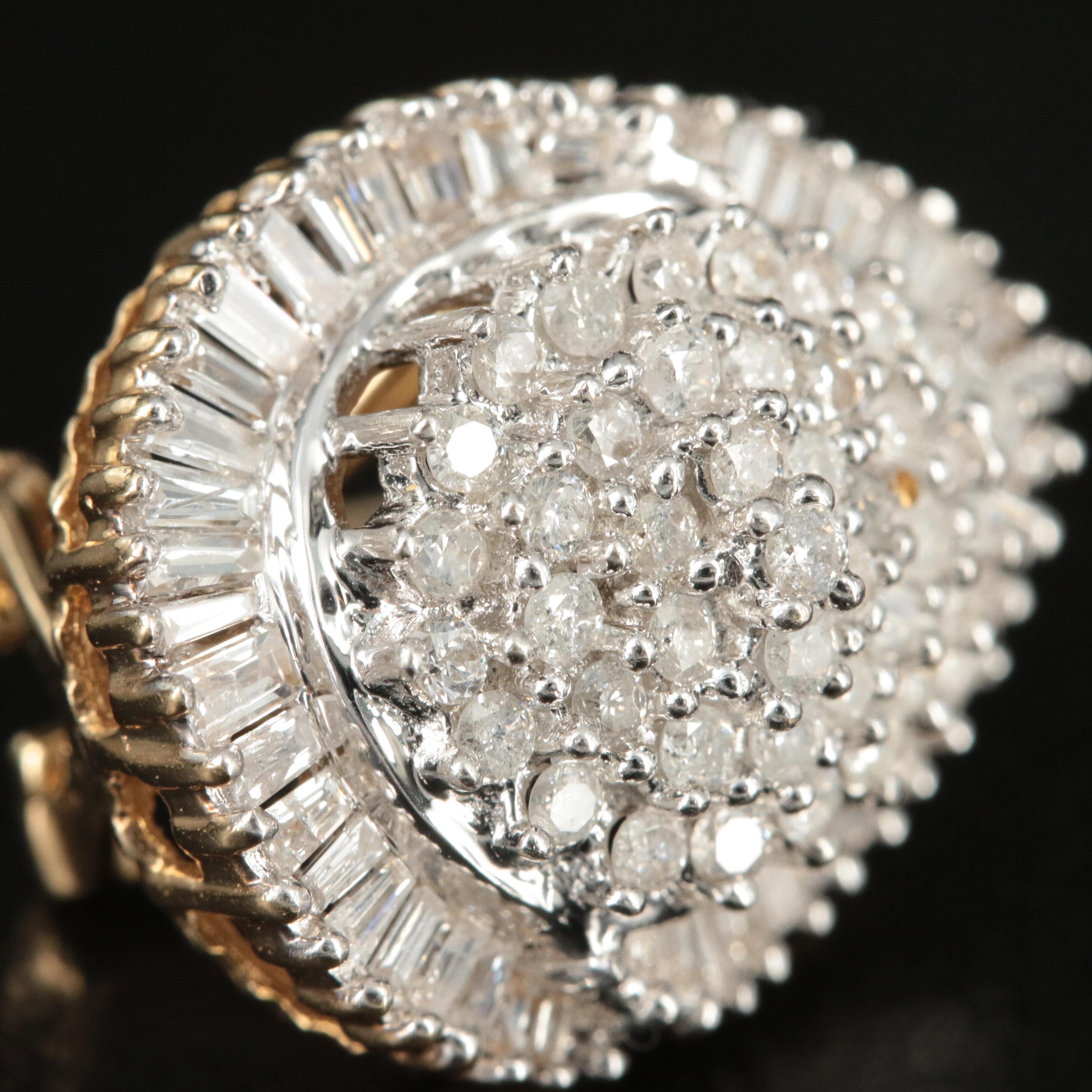 14K 2.60 CTW Diamond Earrings