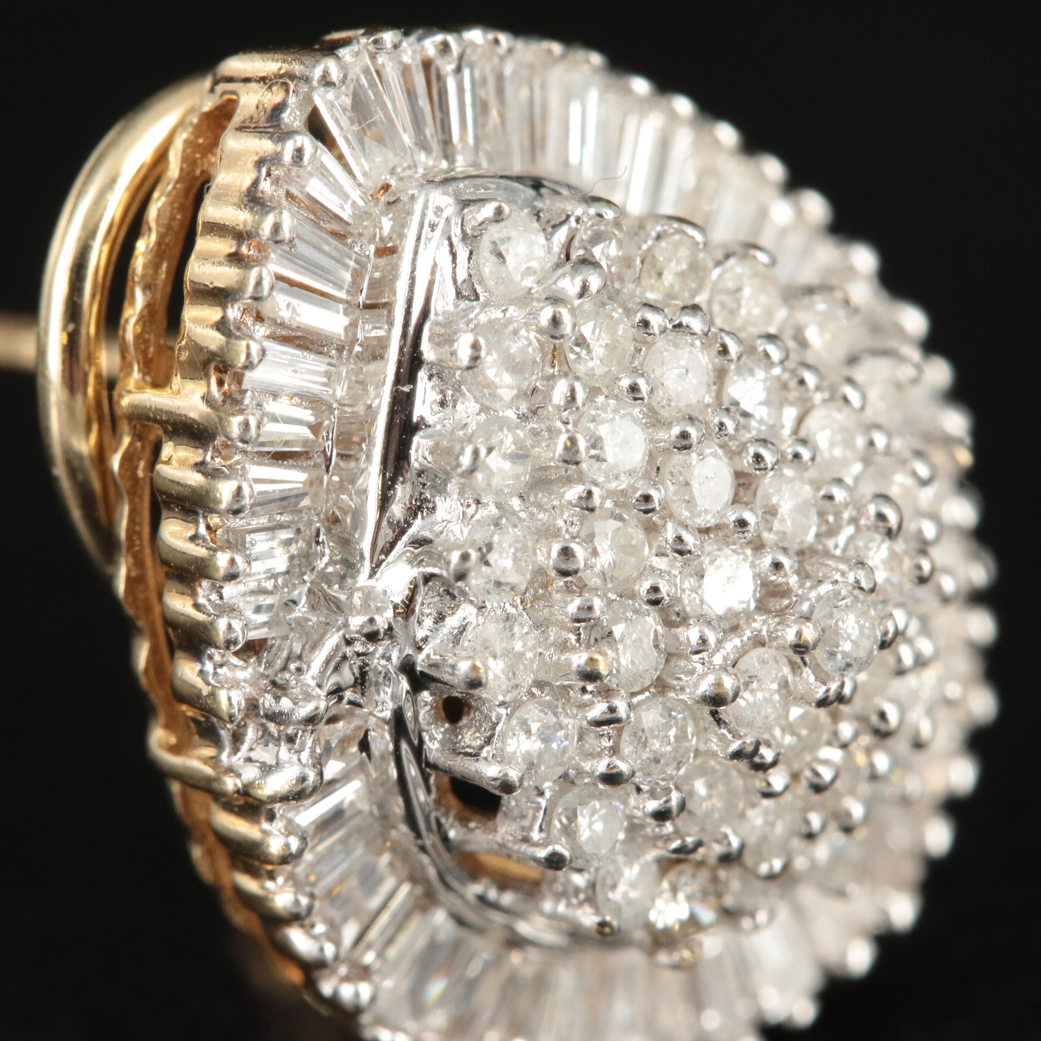 14K 2.60 CTW Diamond Earrings