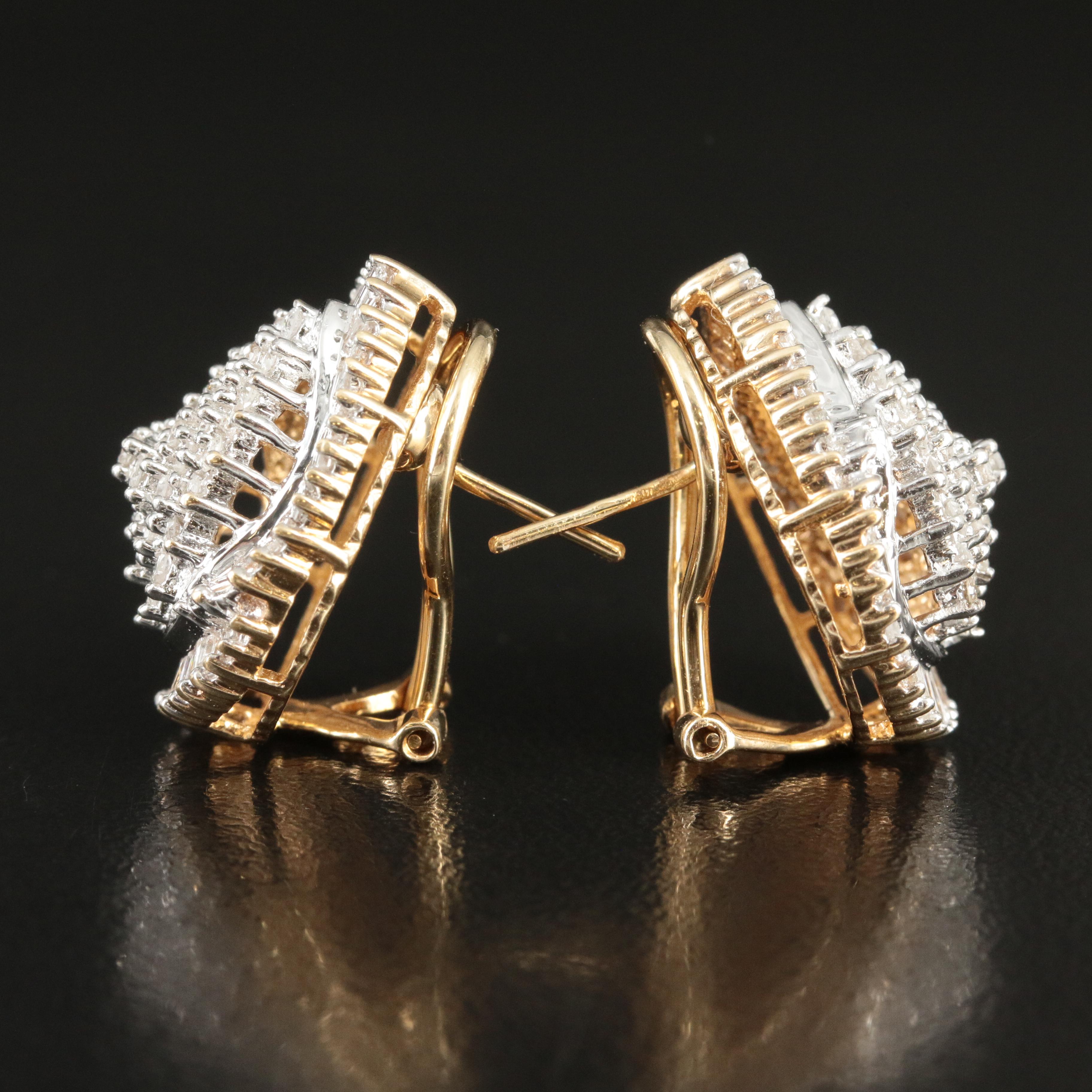 14K 2.60 CTW Diamond Earrings