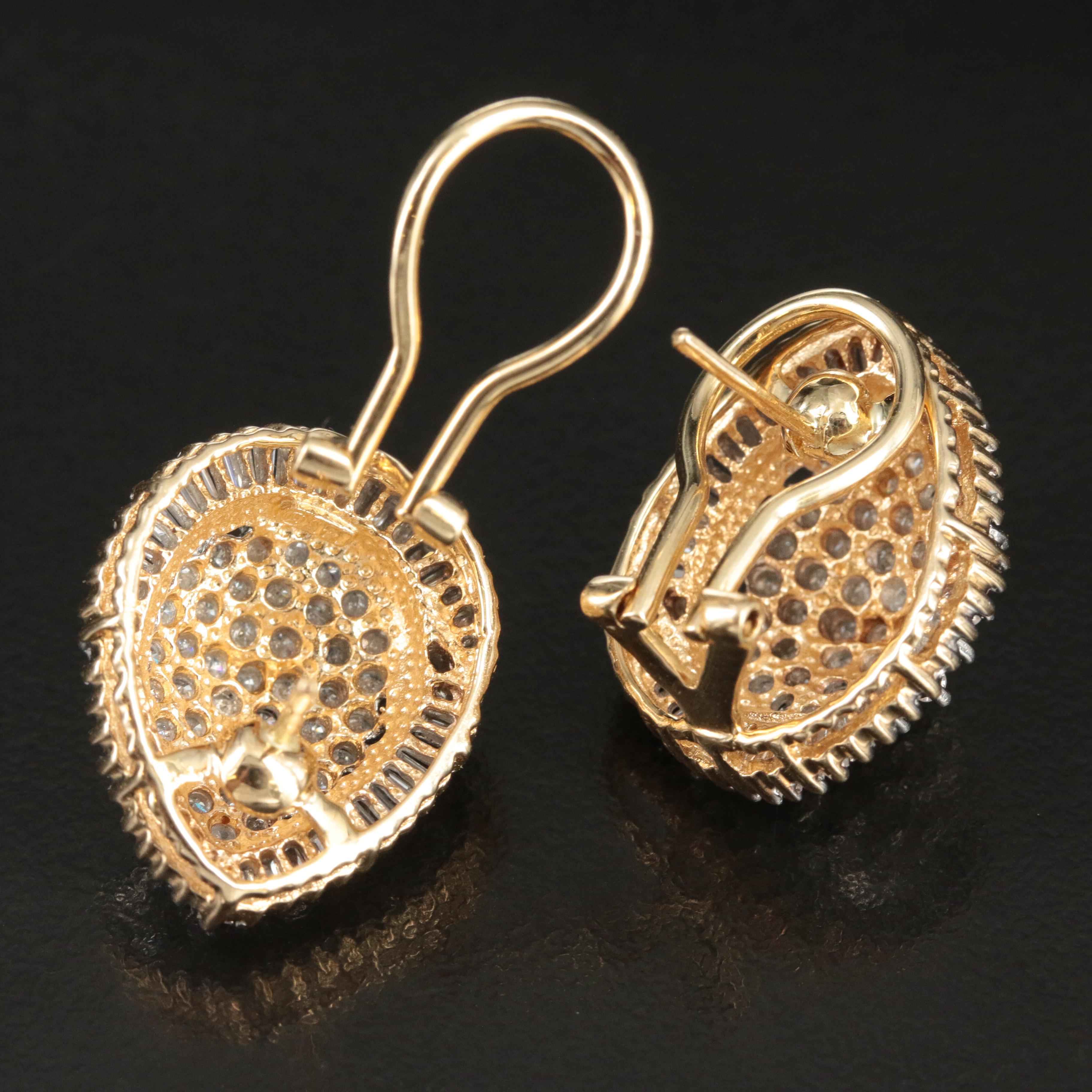14K 2.60 CTW Diamond Earrings